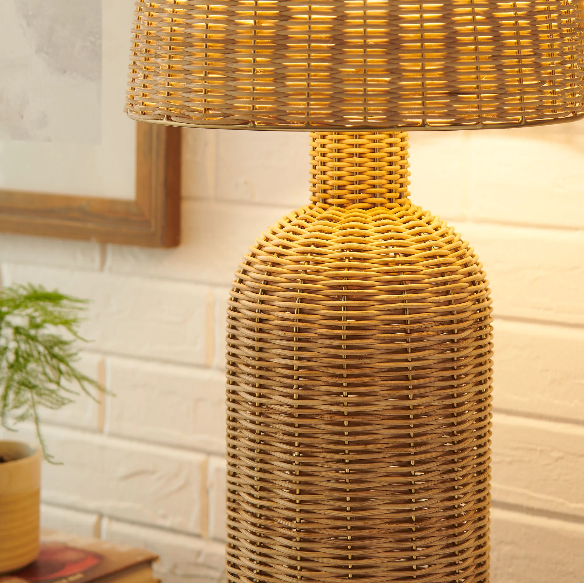 Briar Rattan Table Lamp by Modway - Image 8