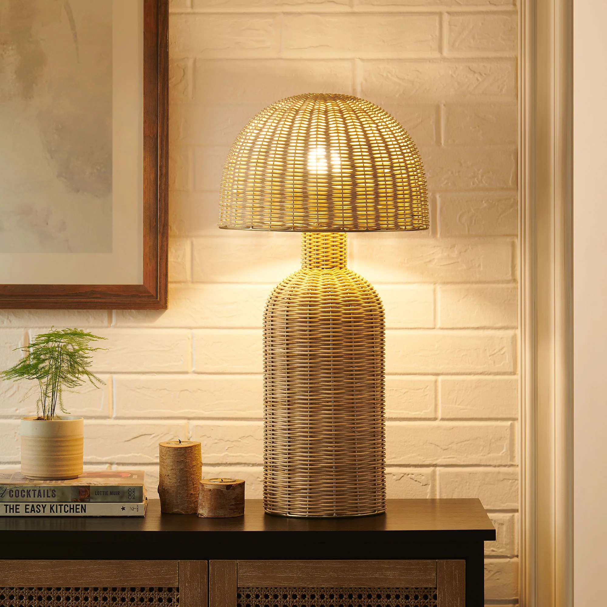 Briar Rattan Table Lamp by Modway - Image 9