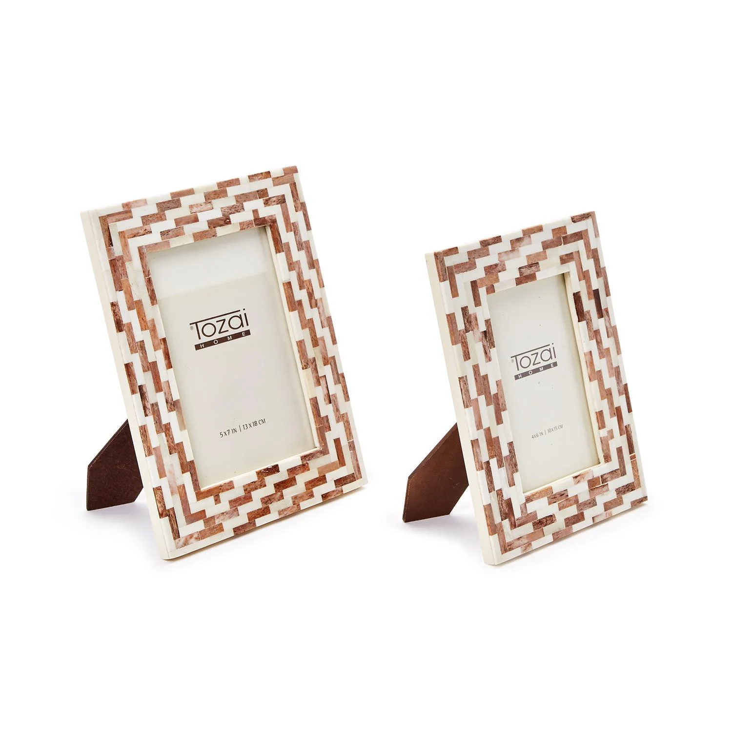 Brick Mosaic Photo Frame Set Of 6 By Tozai Home - Image 2