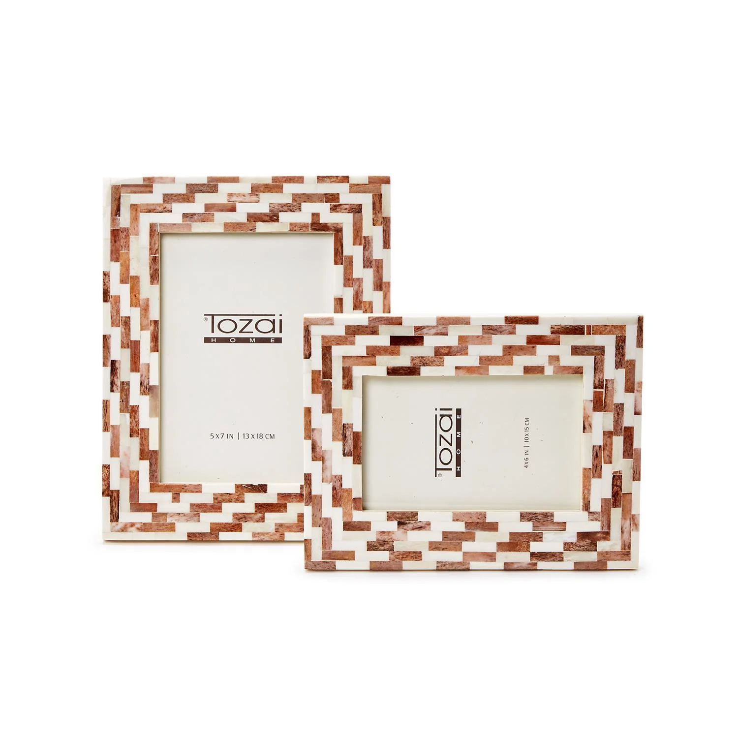 Brick Mosaic Photo Frame Set Of 6 By Tozai Home - Image 3