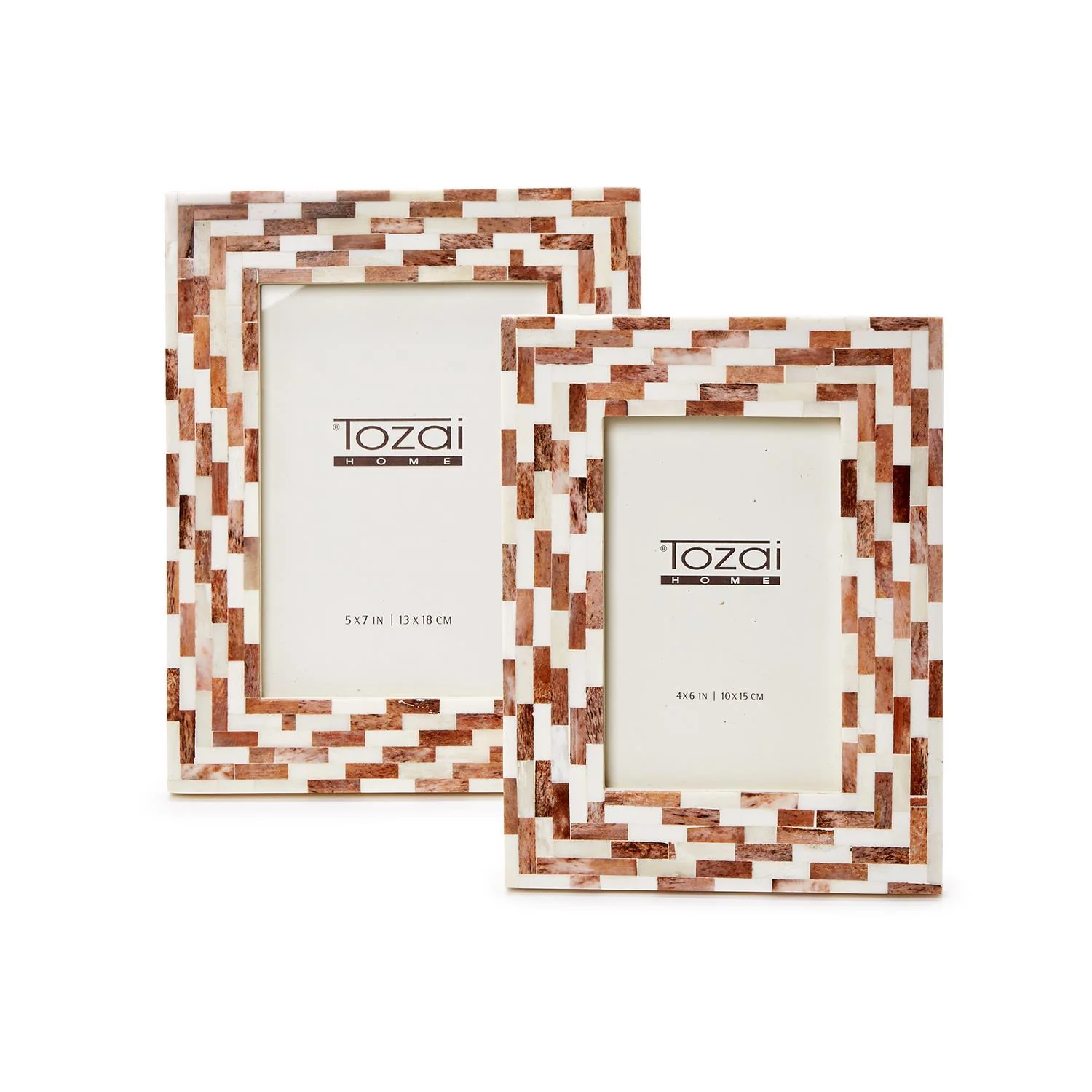 Brick Mosaic Photo Frame Set Of 6 By Tozai Home - Image 4