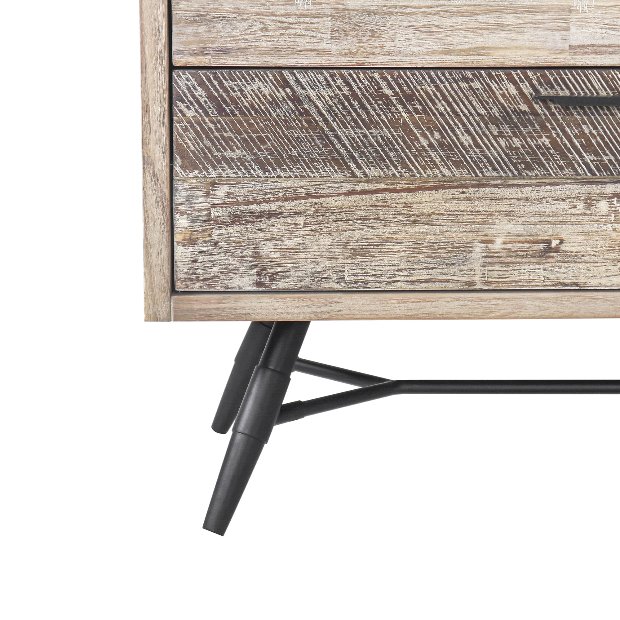 Bridges 6 Drawer Dresser in Two Tone Acacia Wood By Armen Living - Image 8