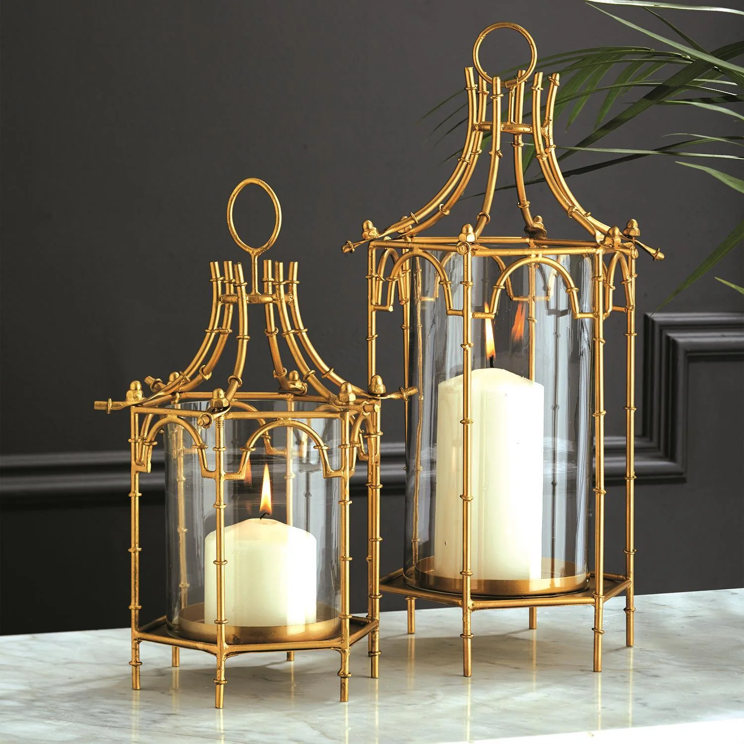 Brighton Pagoda Lanterns Set Of 4 By Tozai Home - Image 2