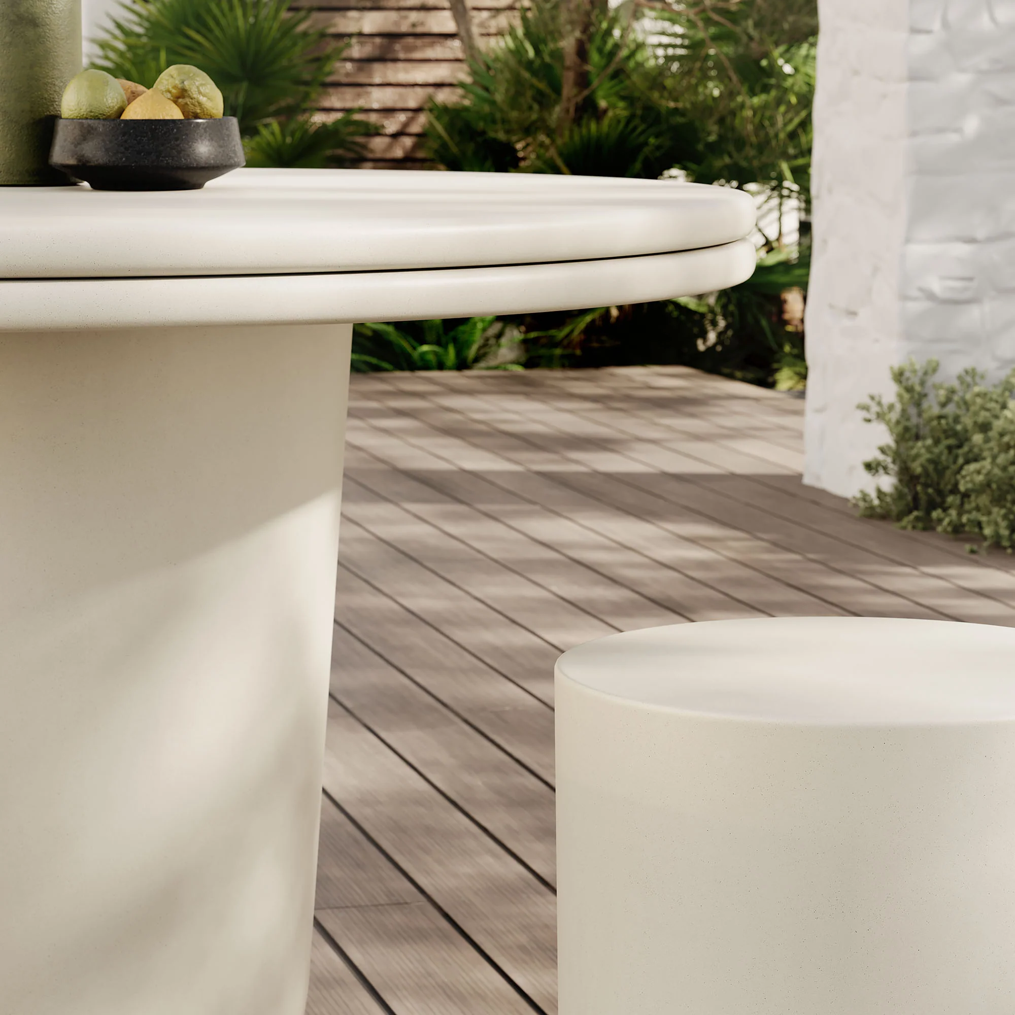 Brion Indoor - Outdoor Patio Concrete 5 Piece Dining Table Set by Modway - Image 10