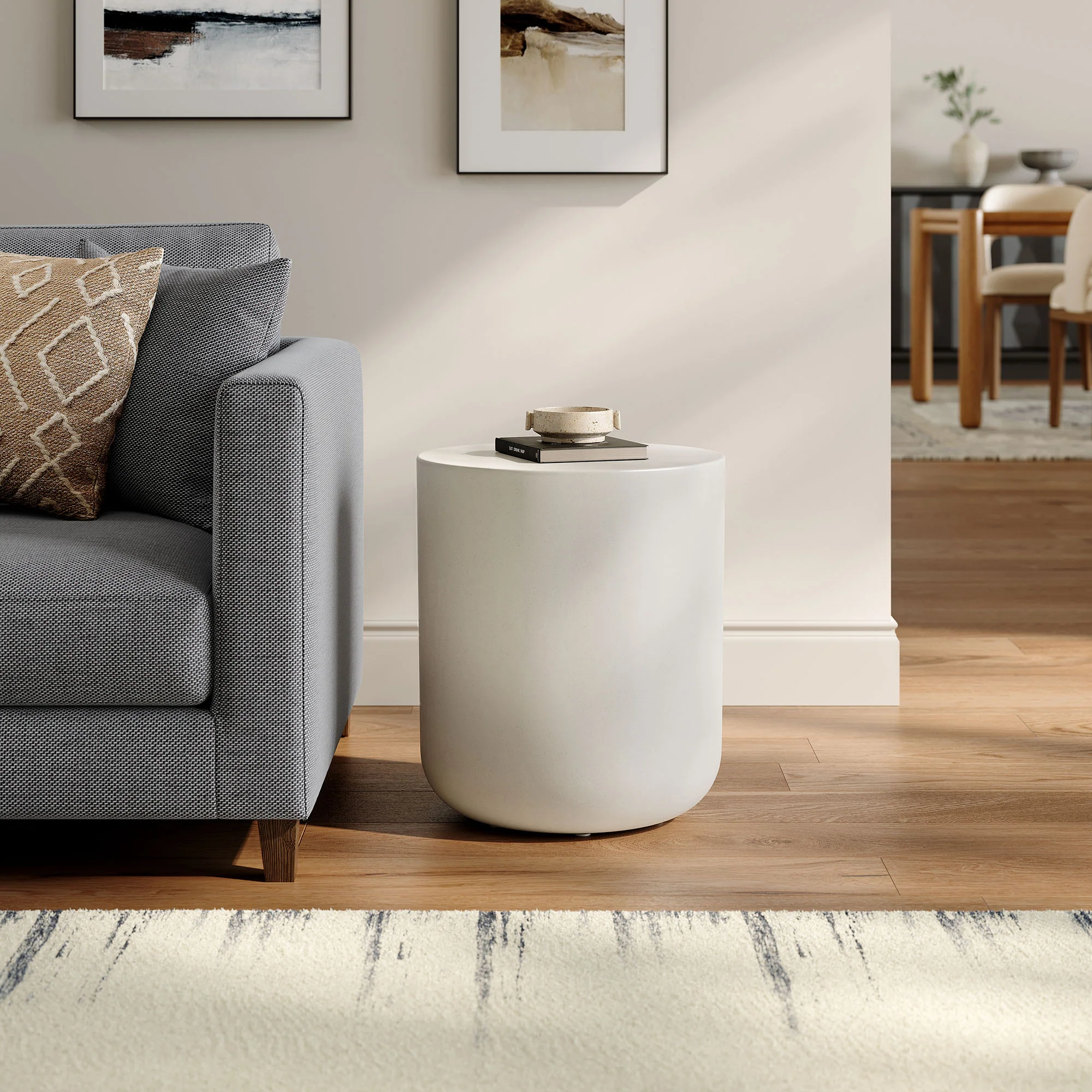 Brion Indoor - Outdoor Patio Concrete Stool by Modway - Image 15