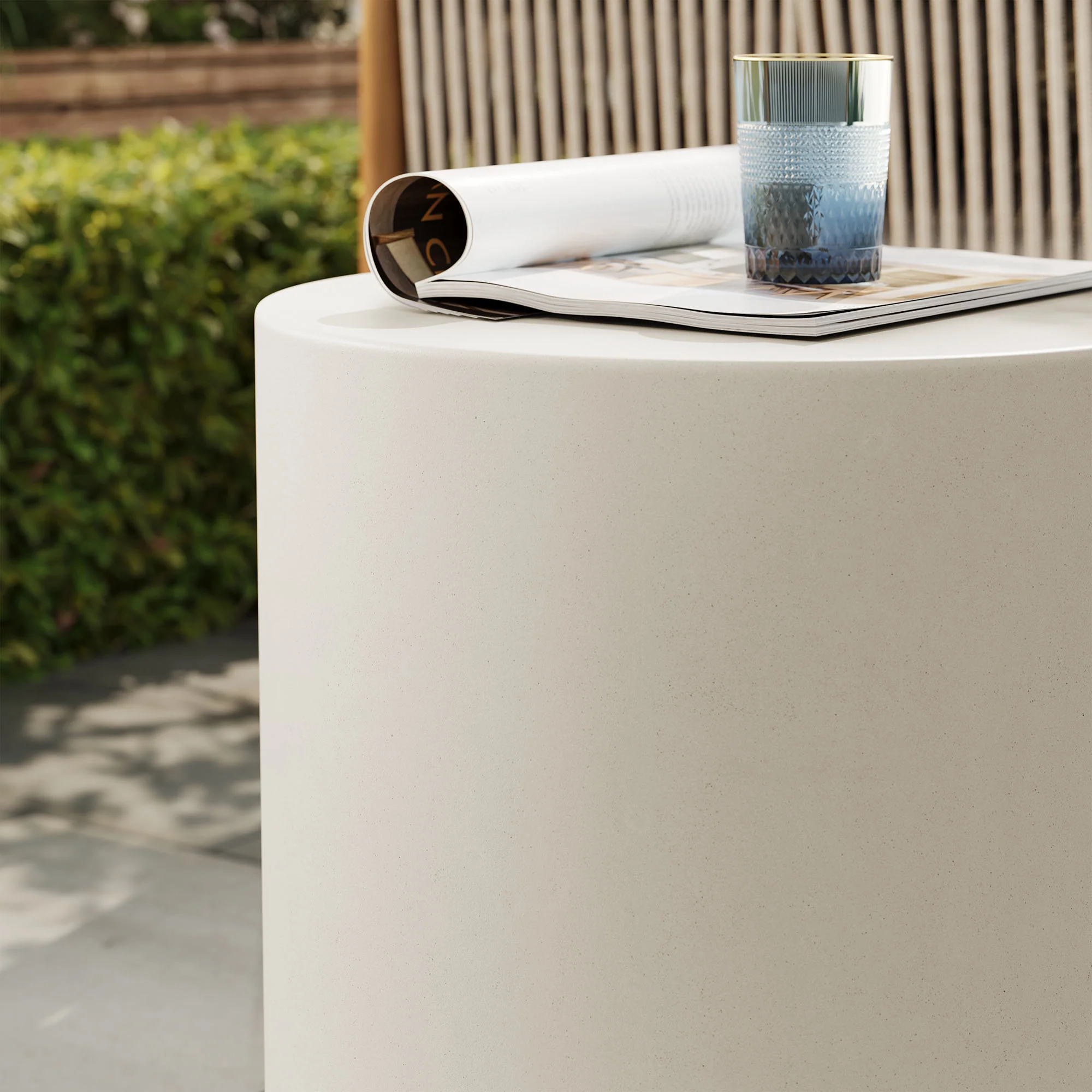 Brion Indoor - Outdoor Patio Concrete Stool by Modway - Image 17
