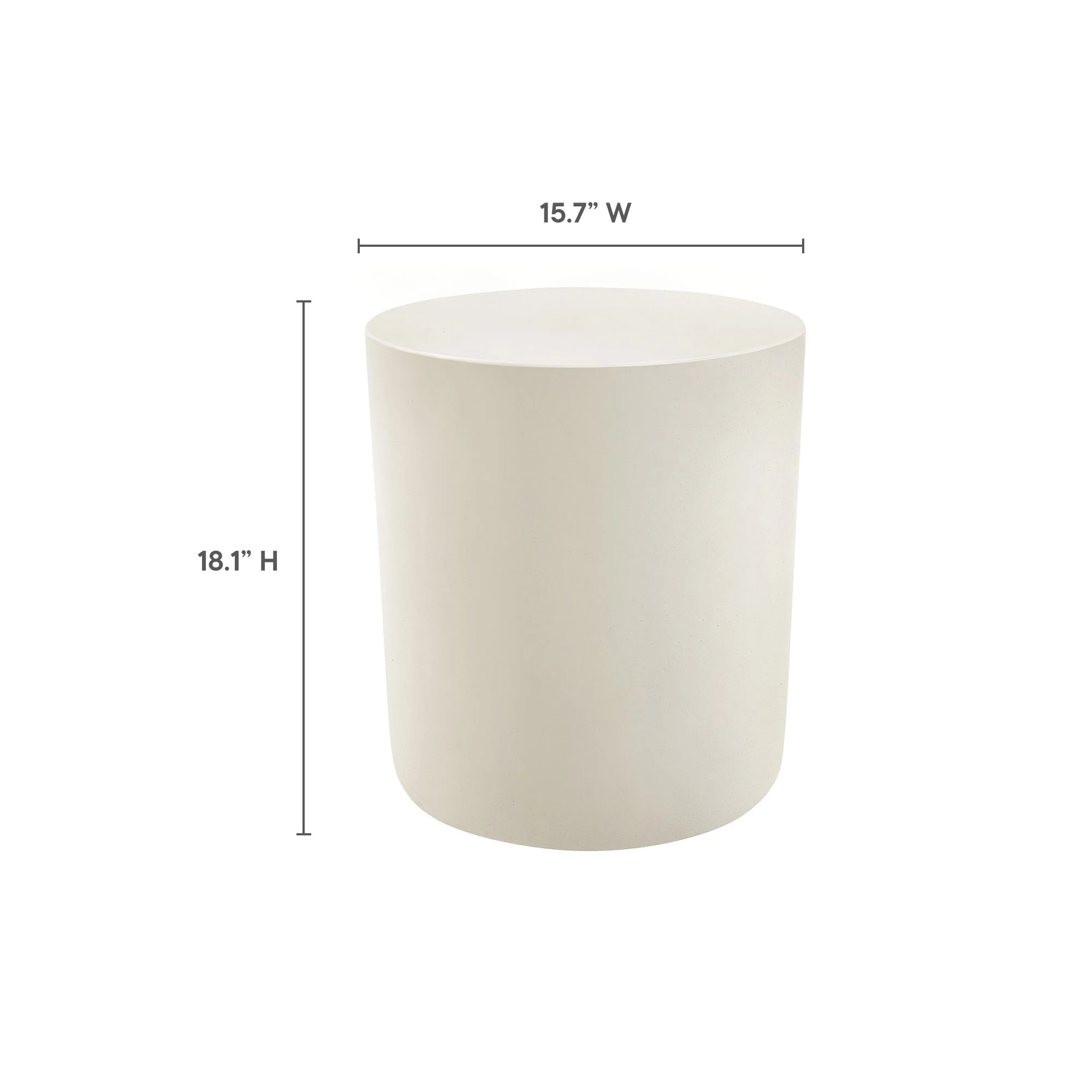Brion Indoor - Outdoor Patio Concrete Stool by Modway - Image 20
