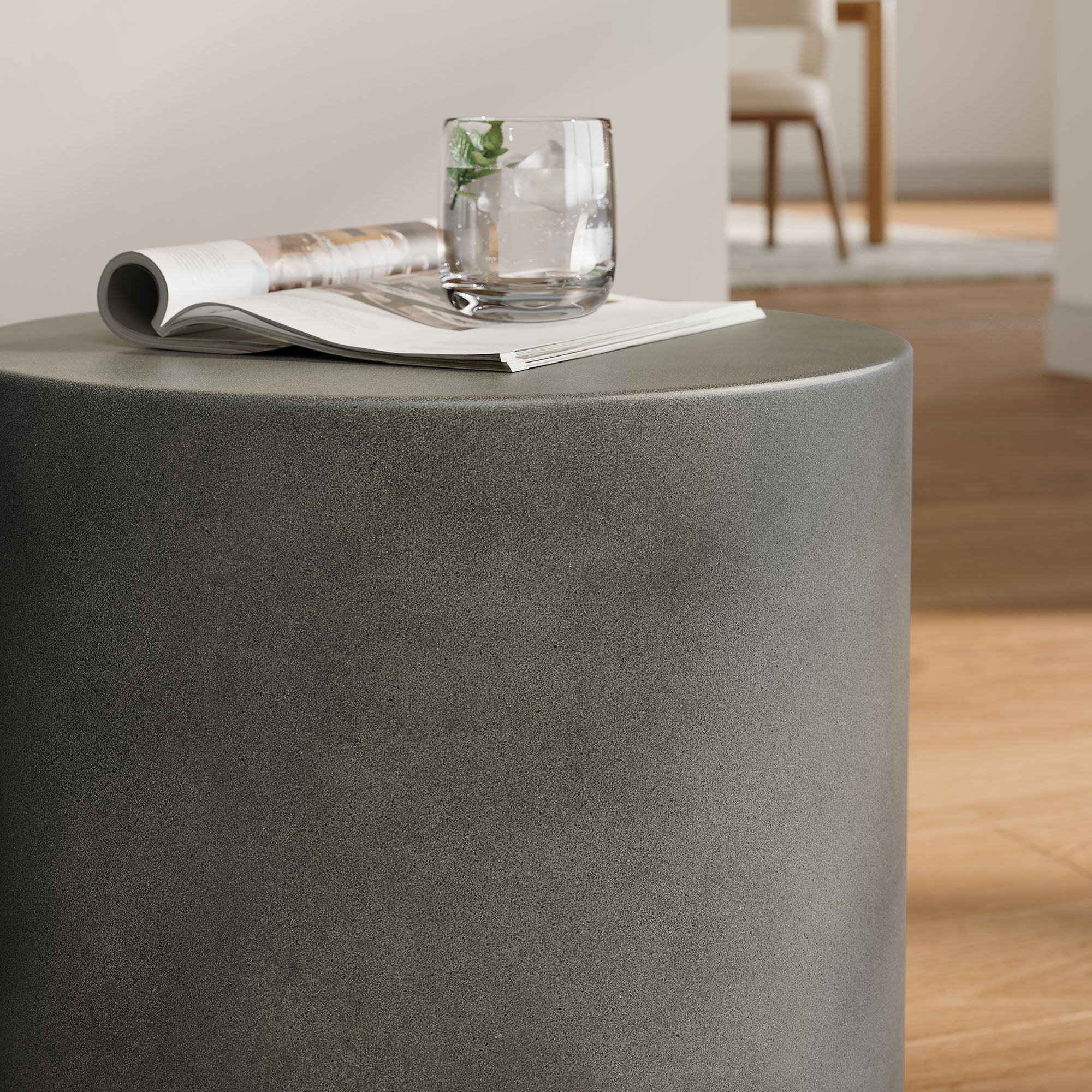 Brion Indoor - Outdoor Patio Concrete Stool by Modway - Image 5