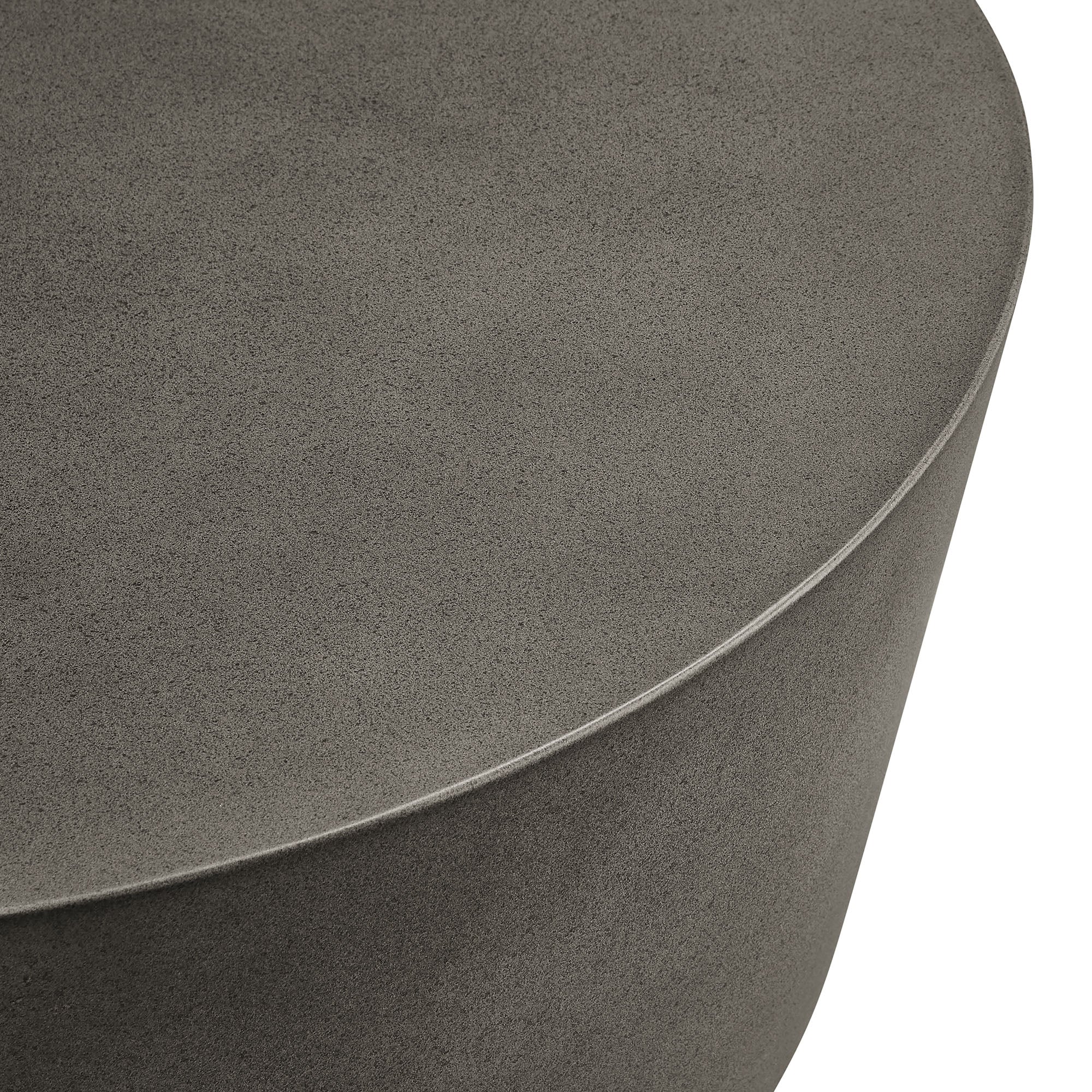 Brion Round Indoor - Outdoor Patio Concrete Coffee Table by Modway - Image 4