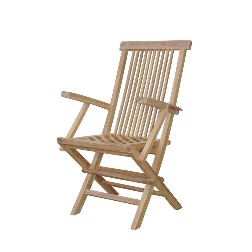 Bristol Folding Armchair By Anderson Teak - Image 2