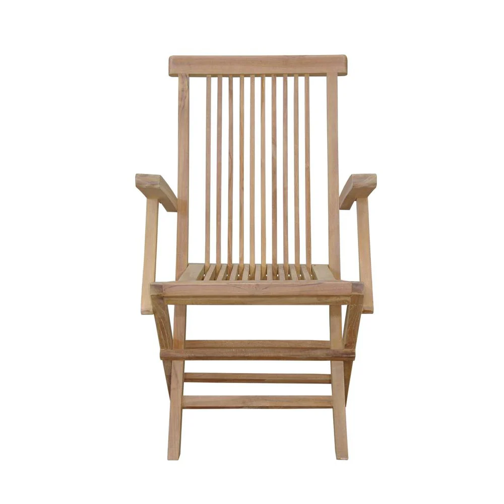 Bristol Folding Armchair By Anderson Teak - Image 4
