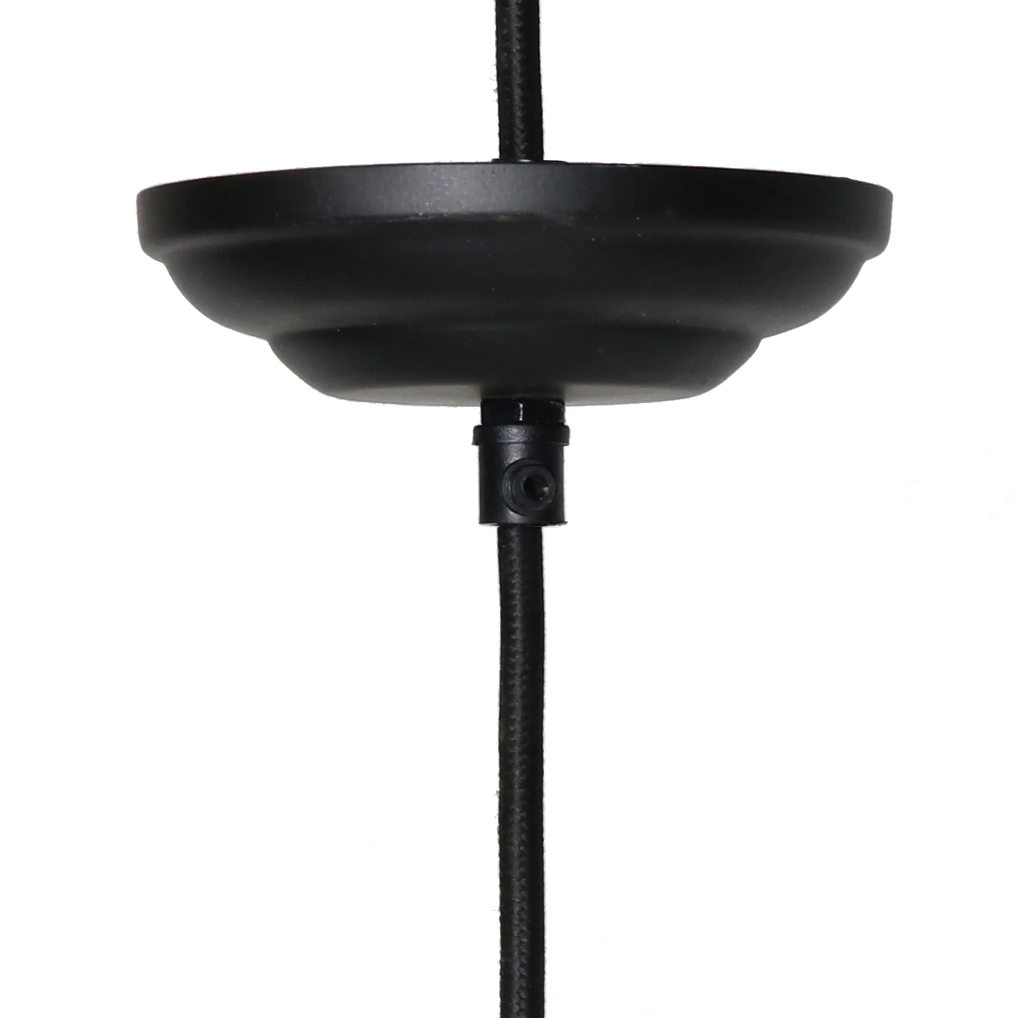 Bristol Looped Wire Pendant - Large - Distressed Grey By HomArt - Image 3
