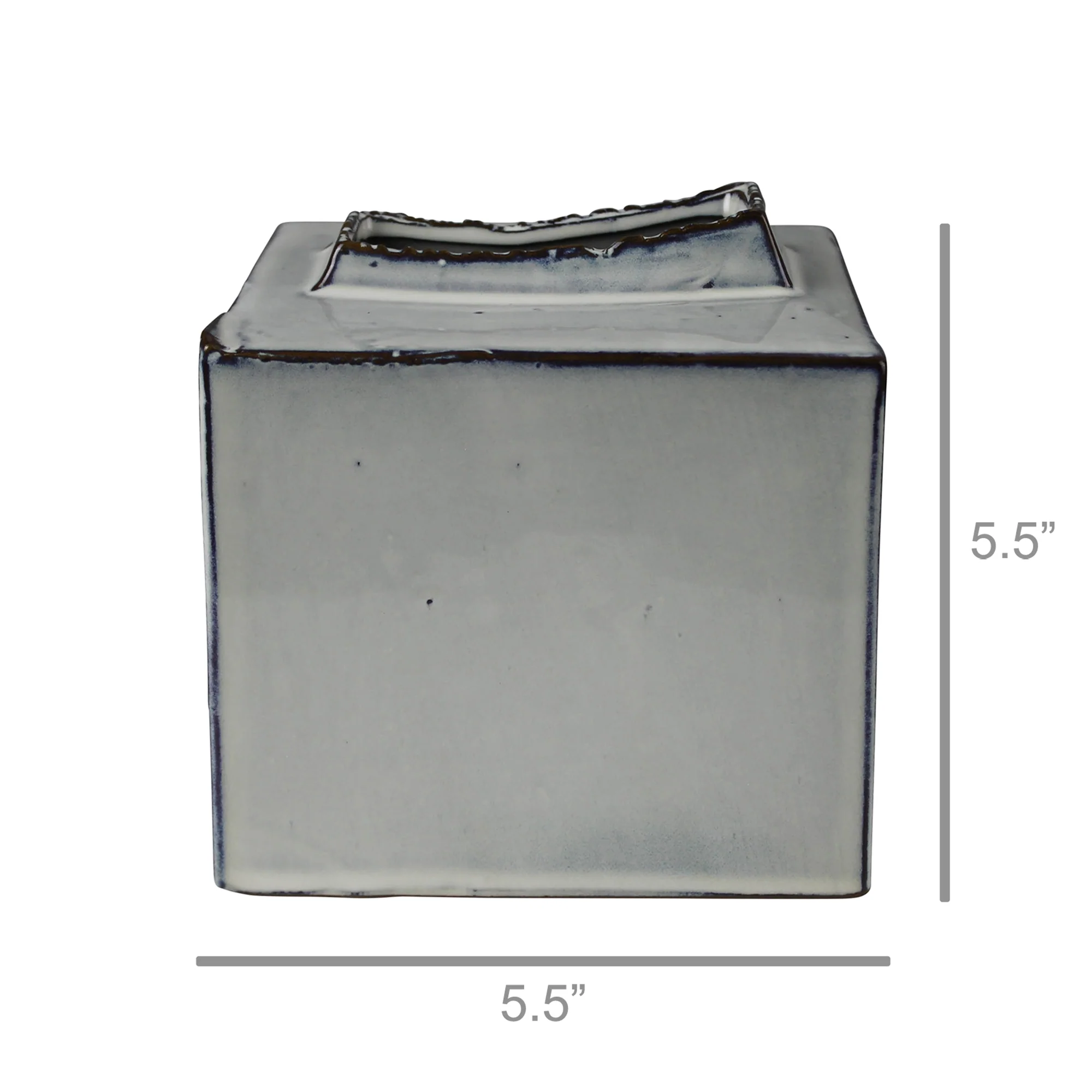 Britta Vase, Ceramic - Square Set Of 2 By HomArt - Image 4