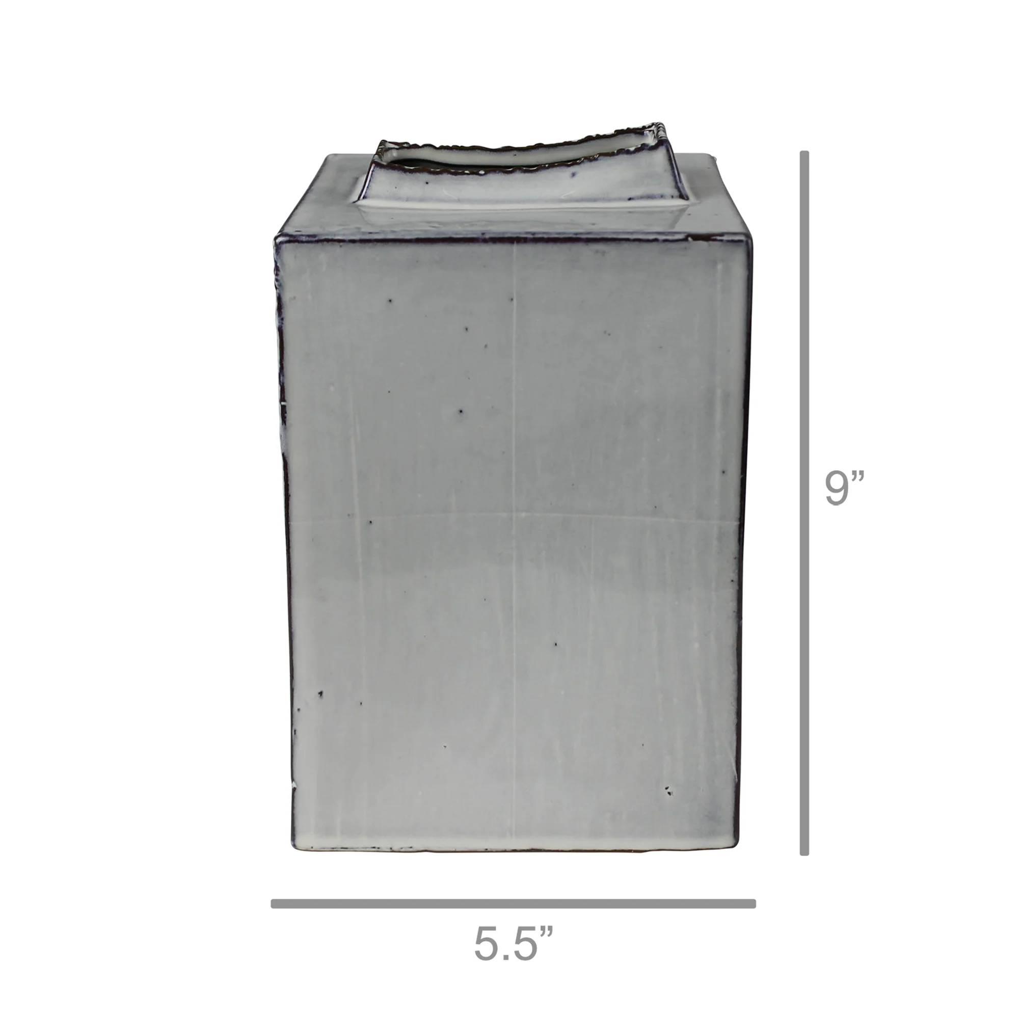 Britta Vase, Ceramic - Tall Rectangle Set Of 2 By HomArt - Image 4