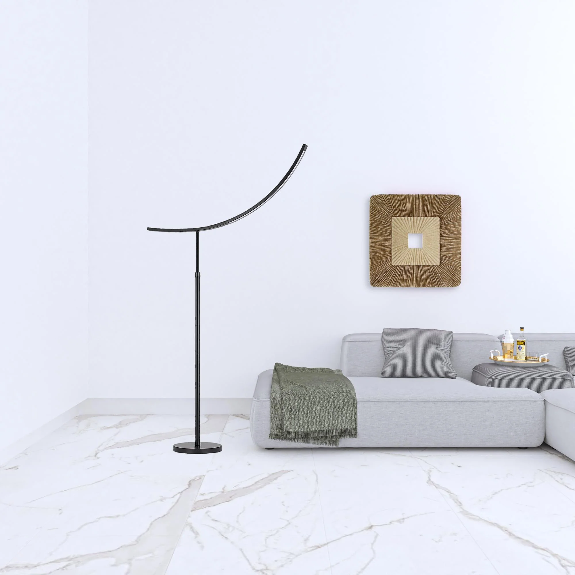 Bronze Adjustable Led Traditional Shaped Floor Lamp By Homeroots - Image 2