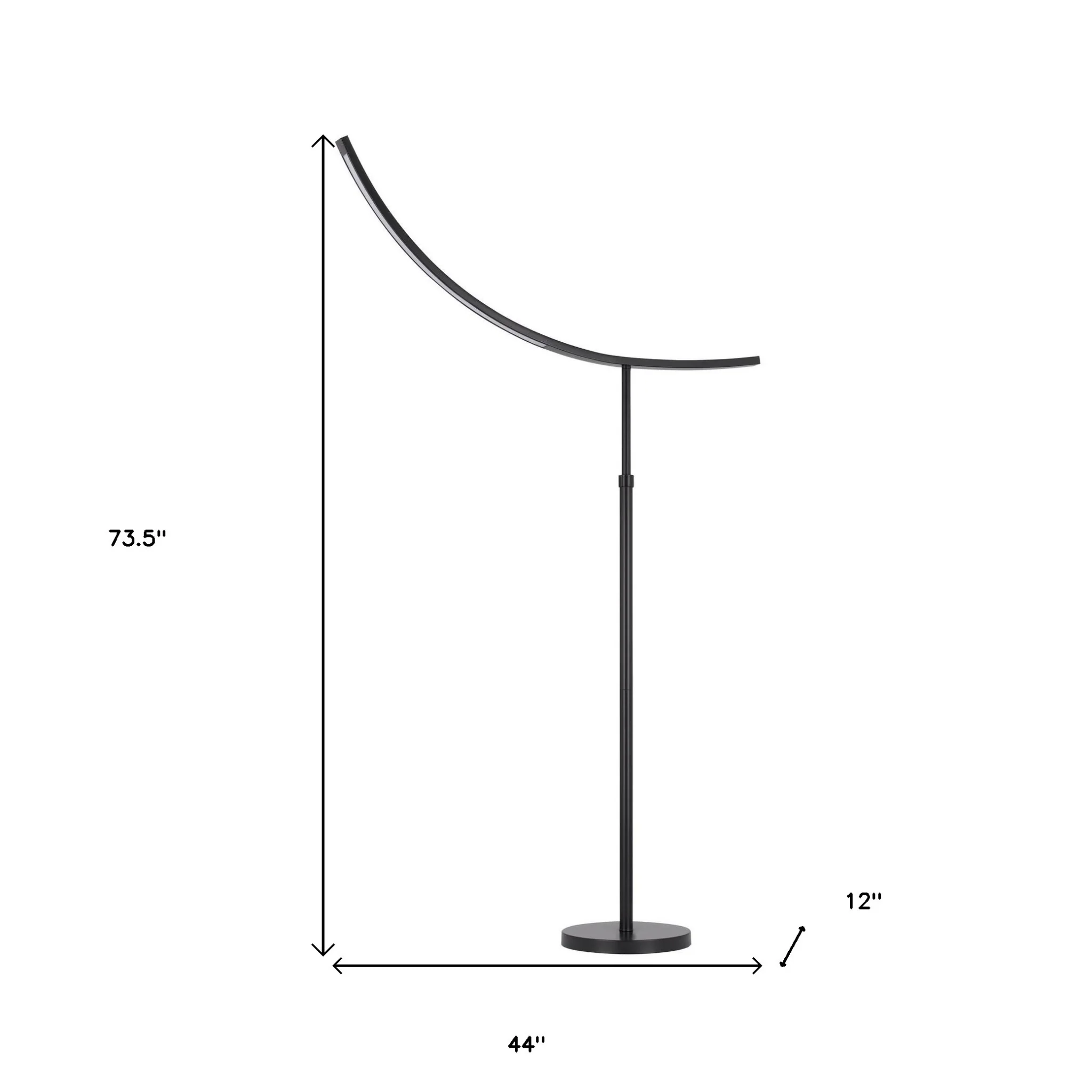 Bronze Adjustable Led Traditional Shaped Floor Lamp By Homeroots - Image 5