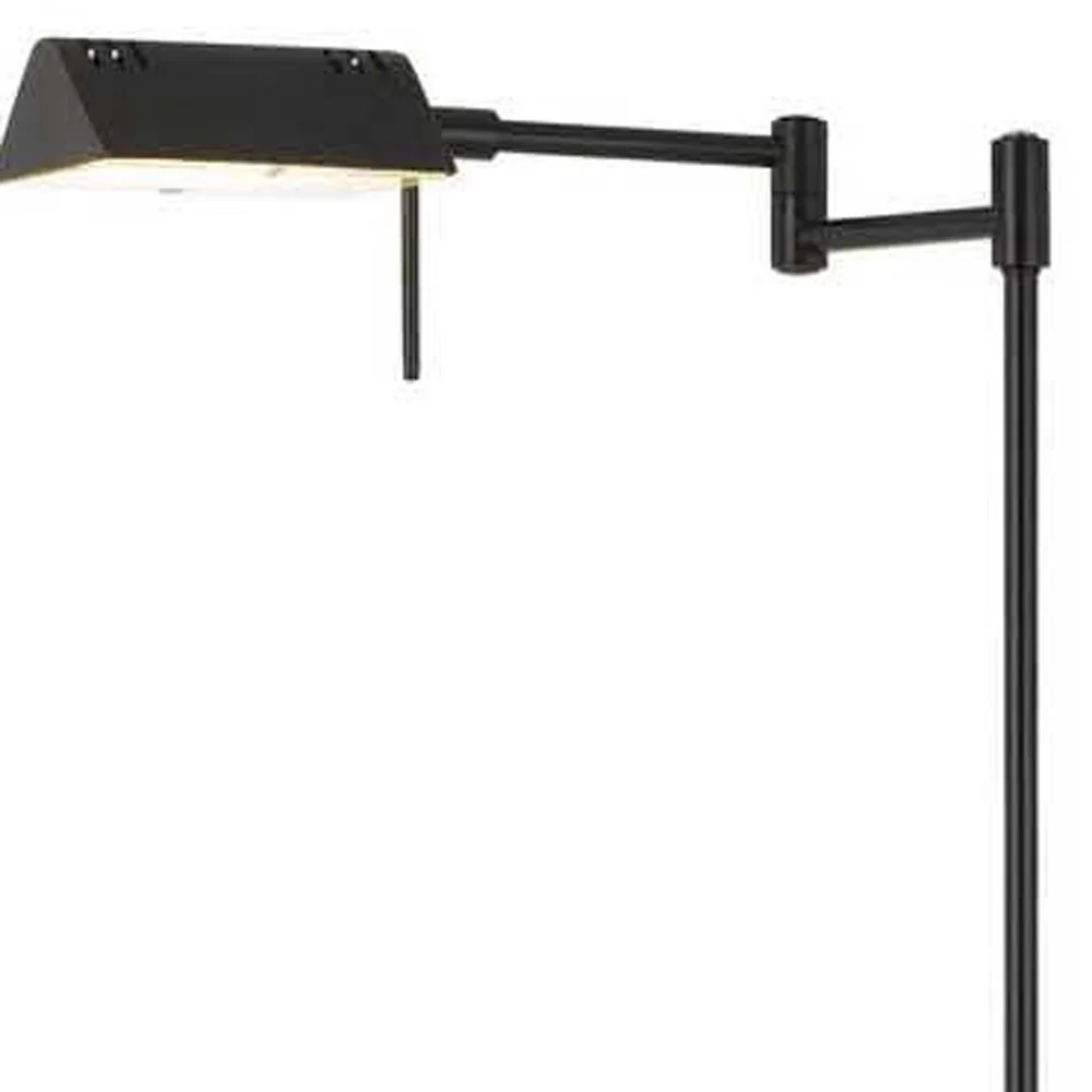 Bronze Adjustable Swing Arm Floor Lamp By Homeroots - Image 4
