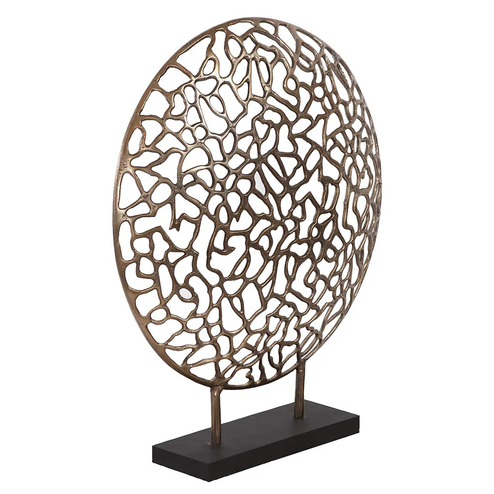 Bronze and Black Abstract Coral Sculpture By Homeroots - Image 2