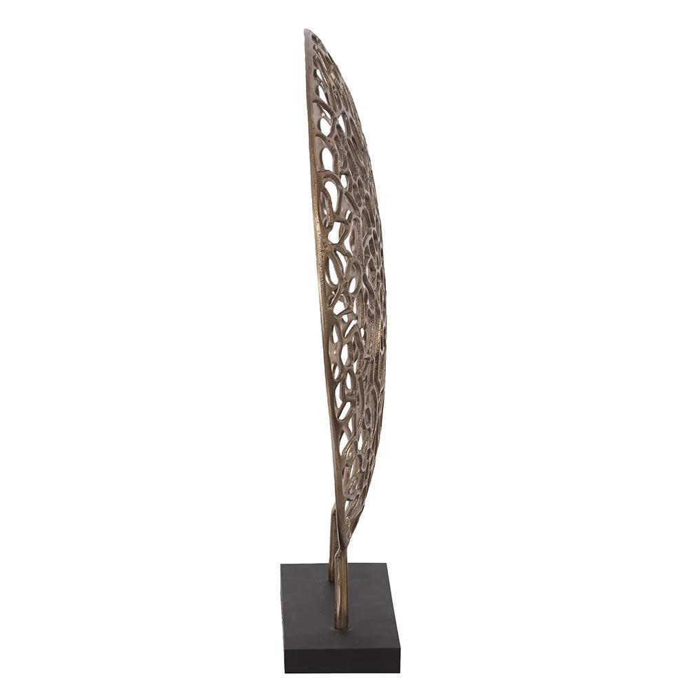 Bronze and Black Abstract Coral Sculpture By Homeroots - Image 3