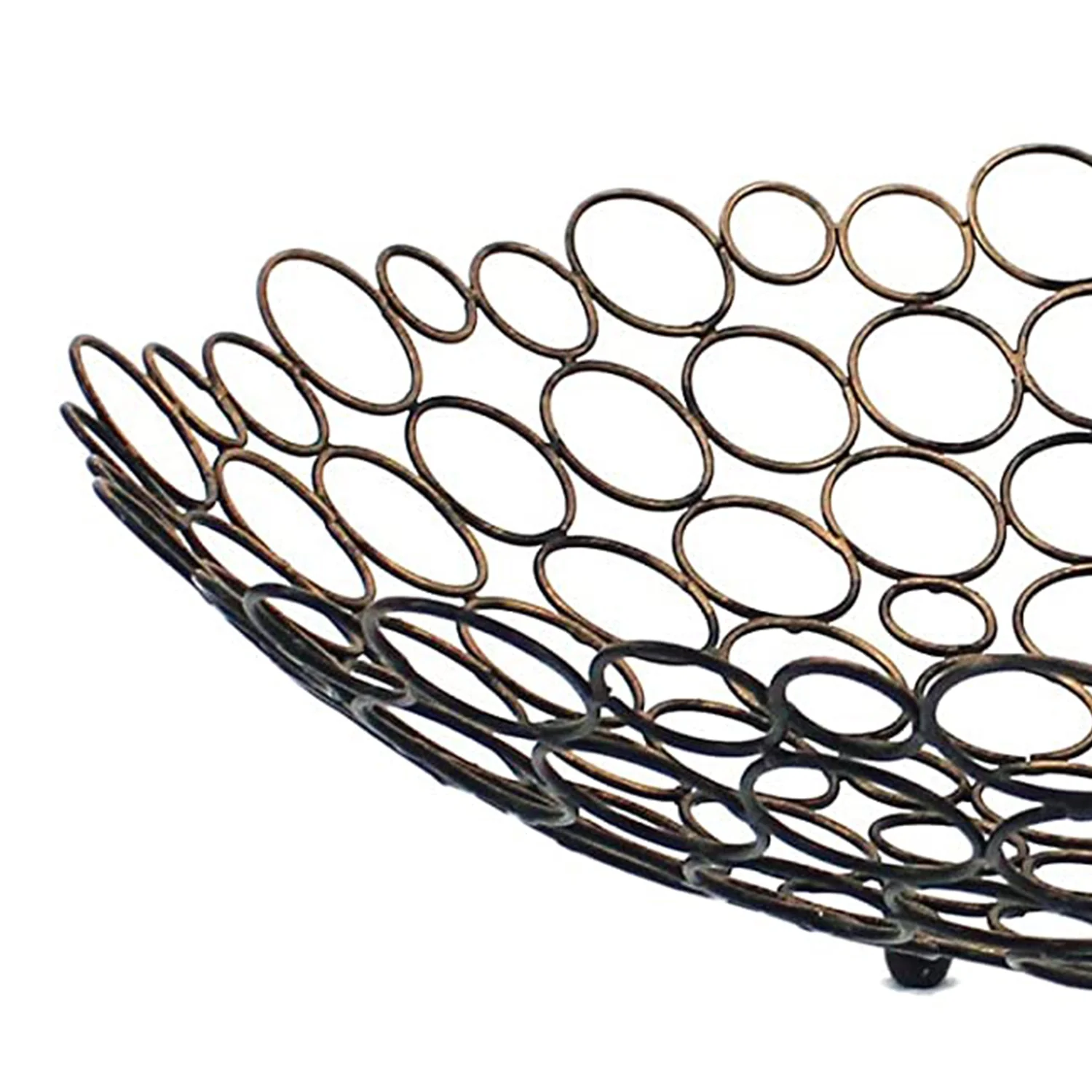 Bronze Decorative Metal Tray By Homeroots - Image 3