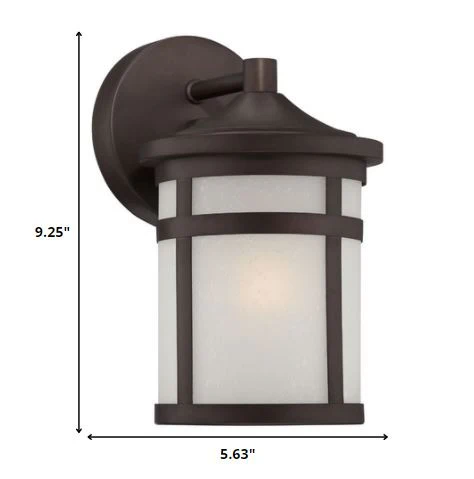 Bronze Hanging Lantern Shape Wall Light By Homeroots - Image 2