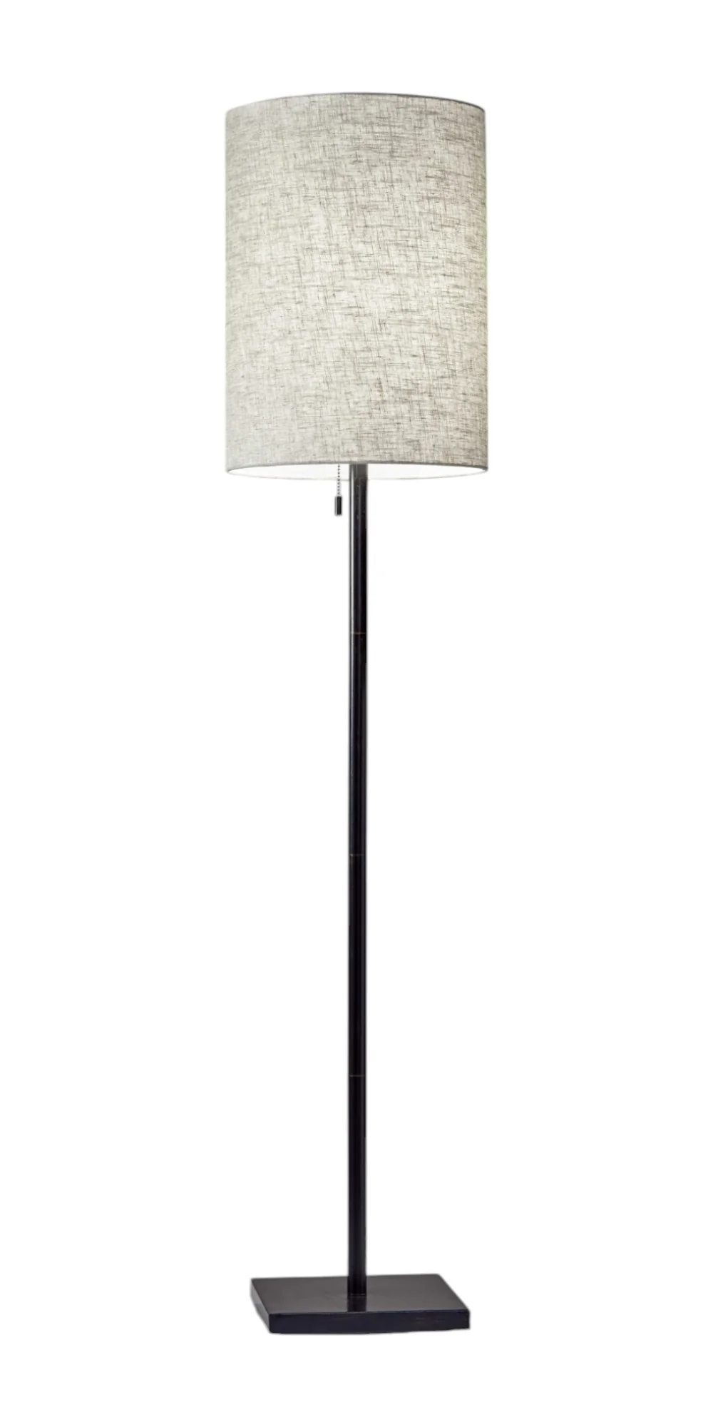 Bronze Metal Floor Lamp With Beige Fabric Shade By Homeroots - Image 3