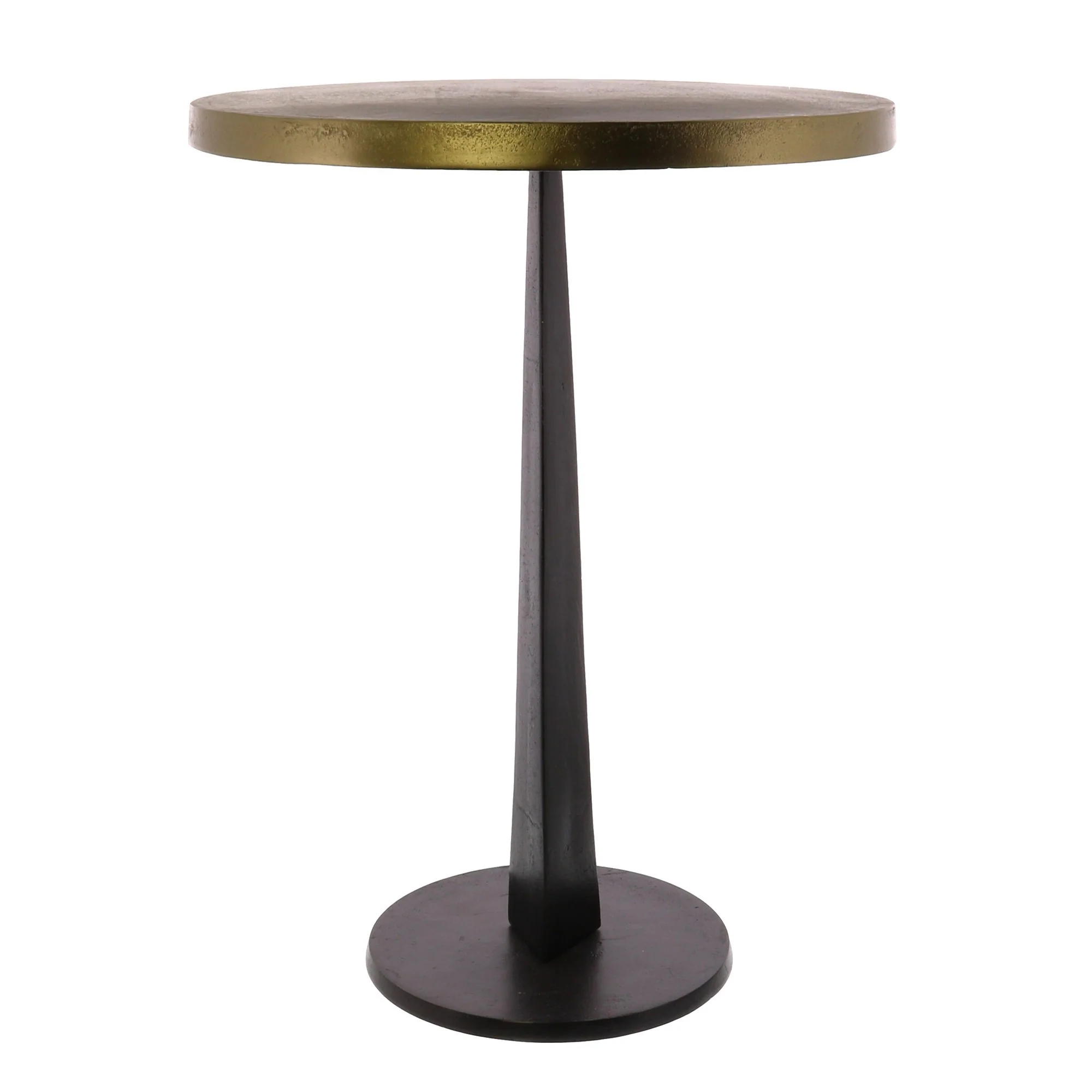 Bronze Metal Side Table By Homeroots - Image 2