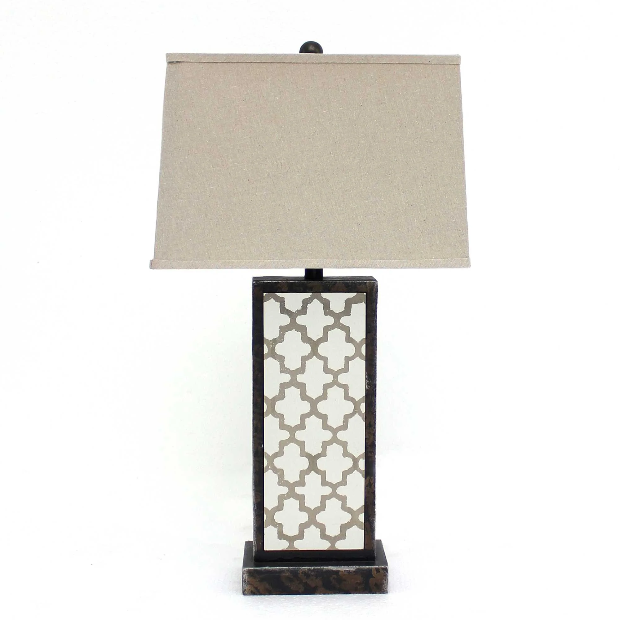 Bronze Rock Floral Base - Table Lamp By Homeroots - Image 2