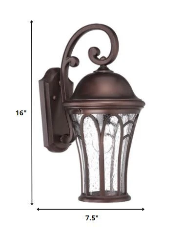Bronze Tapered Goblet Wall Light By Homeroots - Image 2