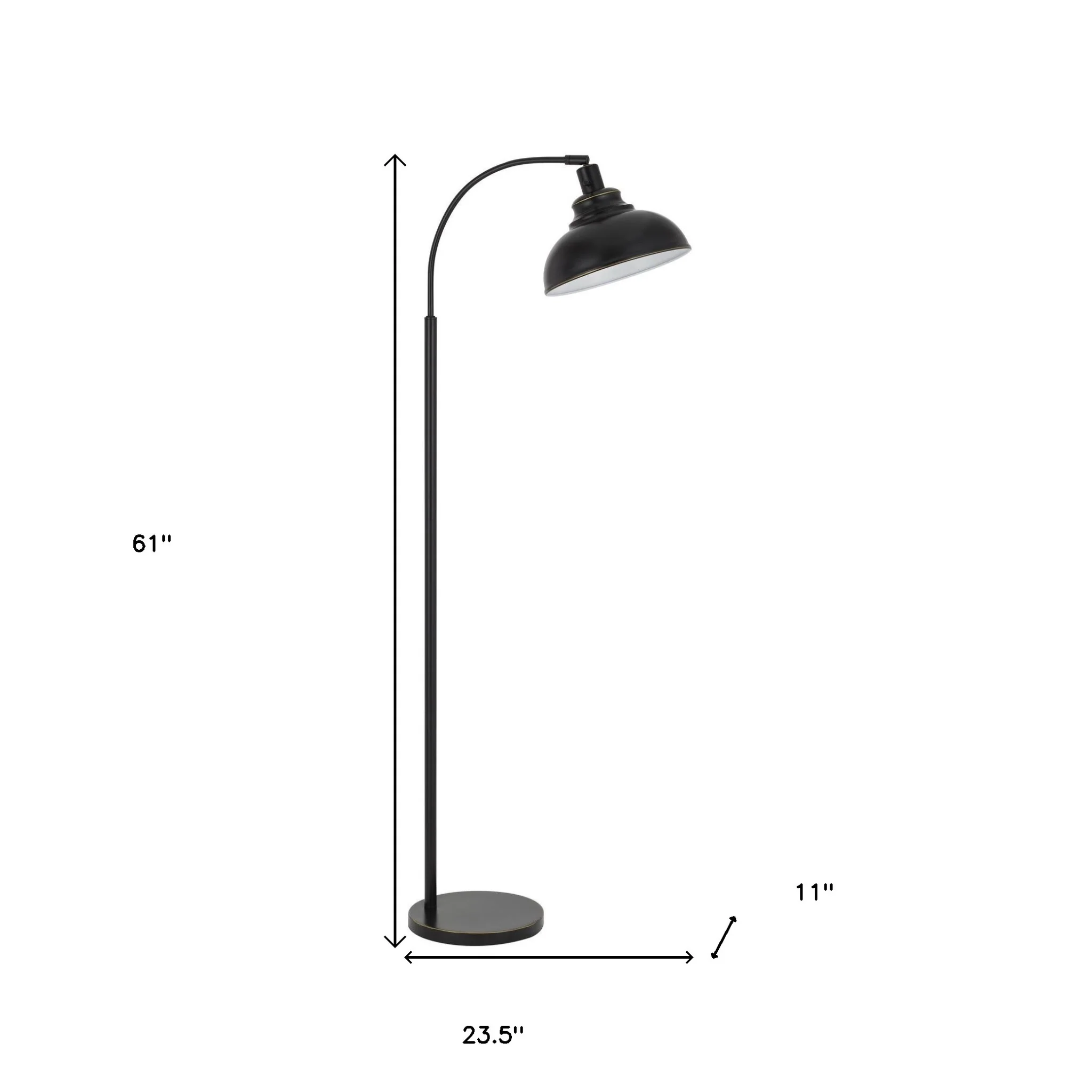 Bronze Traditional Shaped Floor Lamp By Homeroots - Image 6