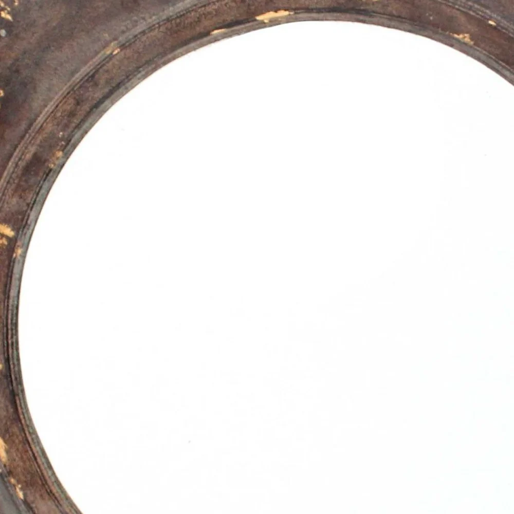 Bronze Vintage Round Hexagon Frame - Cosmetic Mirror By Homeroots - Image 5