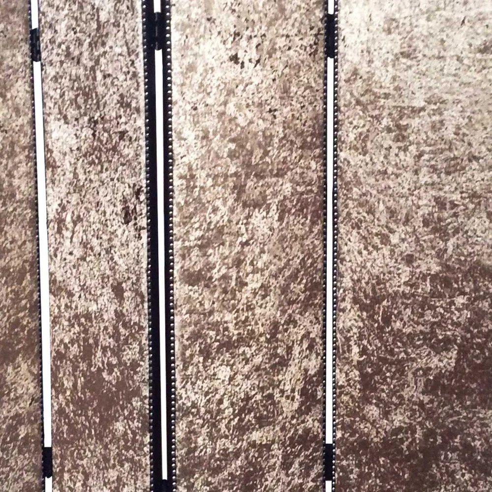 Bronze Wood & Fabric Screen By Homeroots - 274721 - Image 5