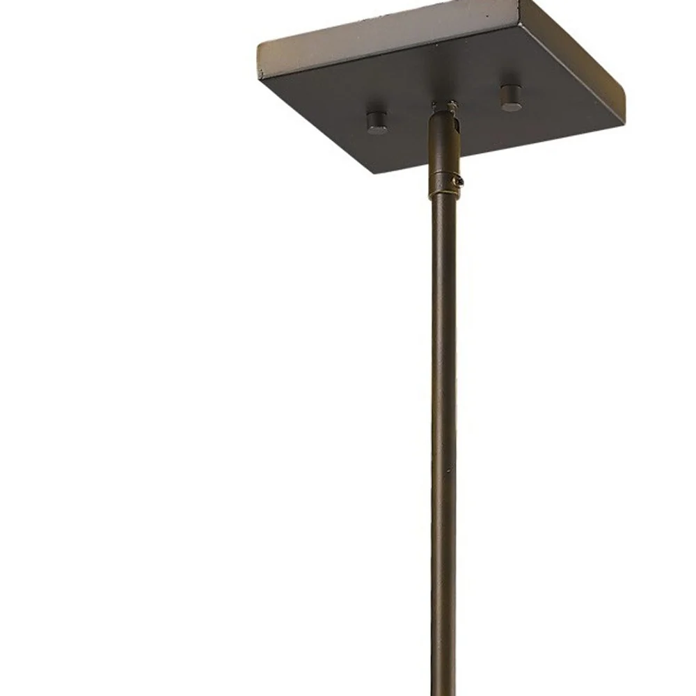 Brooklyn 4-Light Oil-Rubbed Bronze Pendant With Metal Framework Shade By Homeroots - Image 4