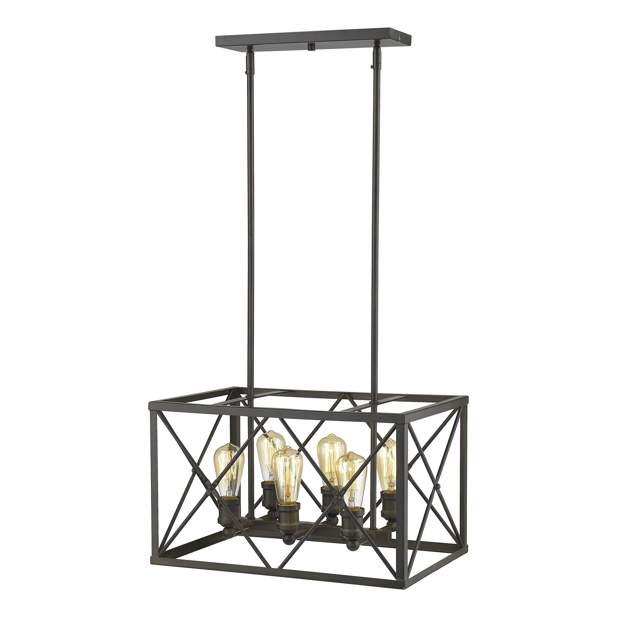 Brooklyn 6-Light Oil-Rubbed Bronze Pendant By Homeroots - Image 4