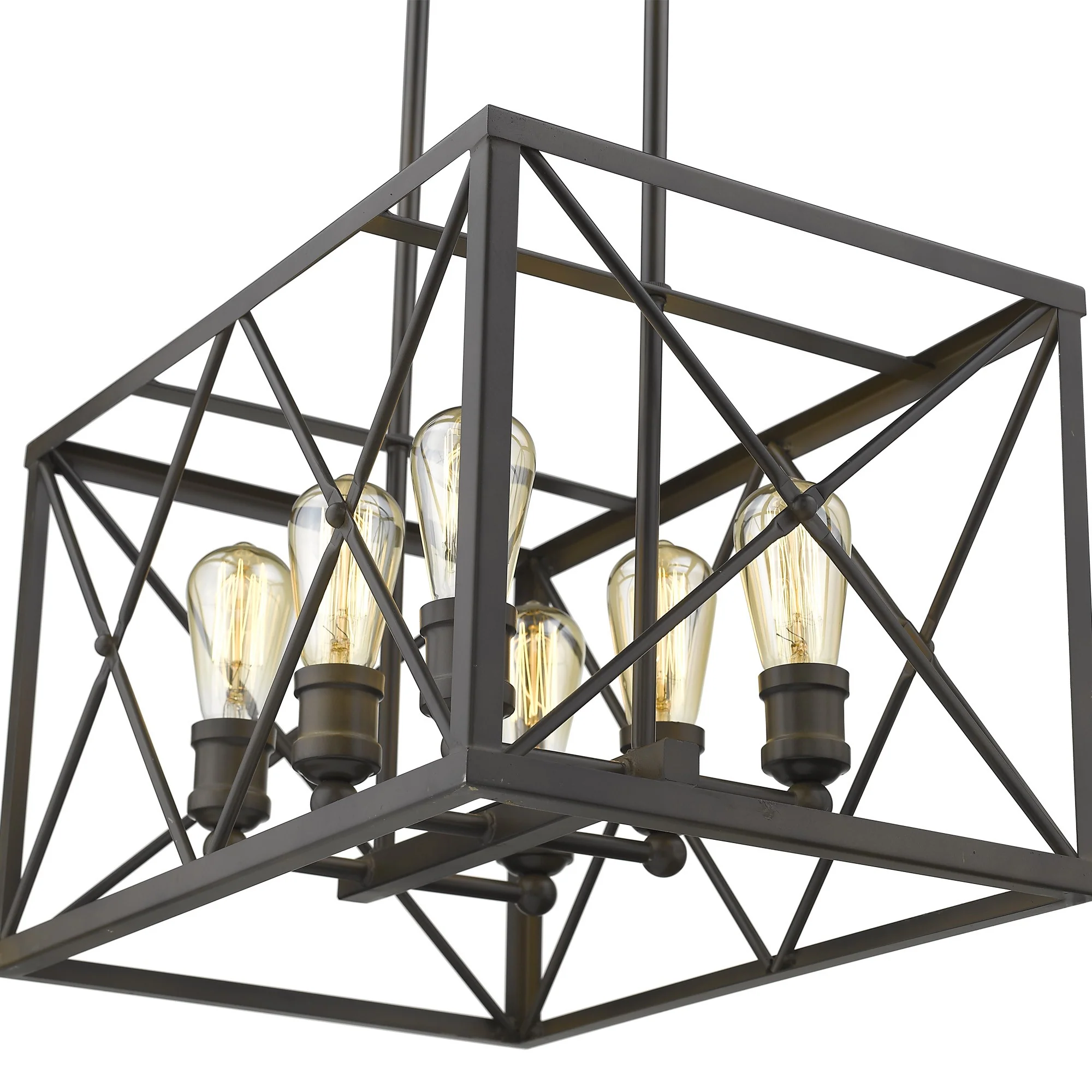 Brooklyn 6-Light Oil-Rubbed Bronze Pendant By Homeroots - Image 7