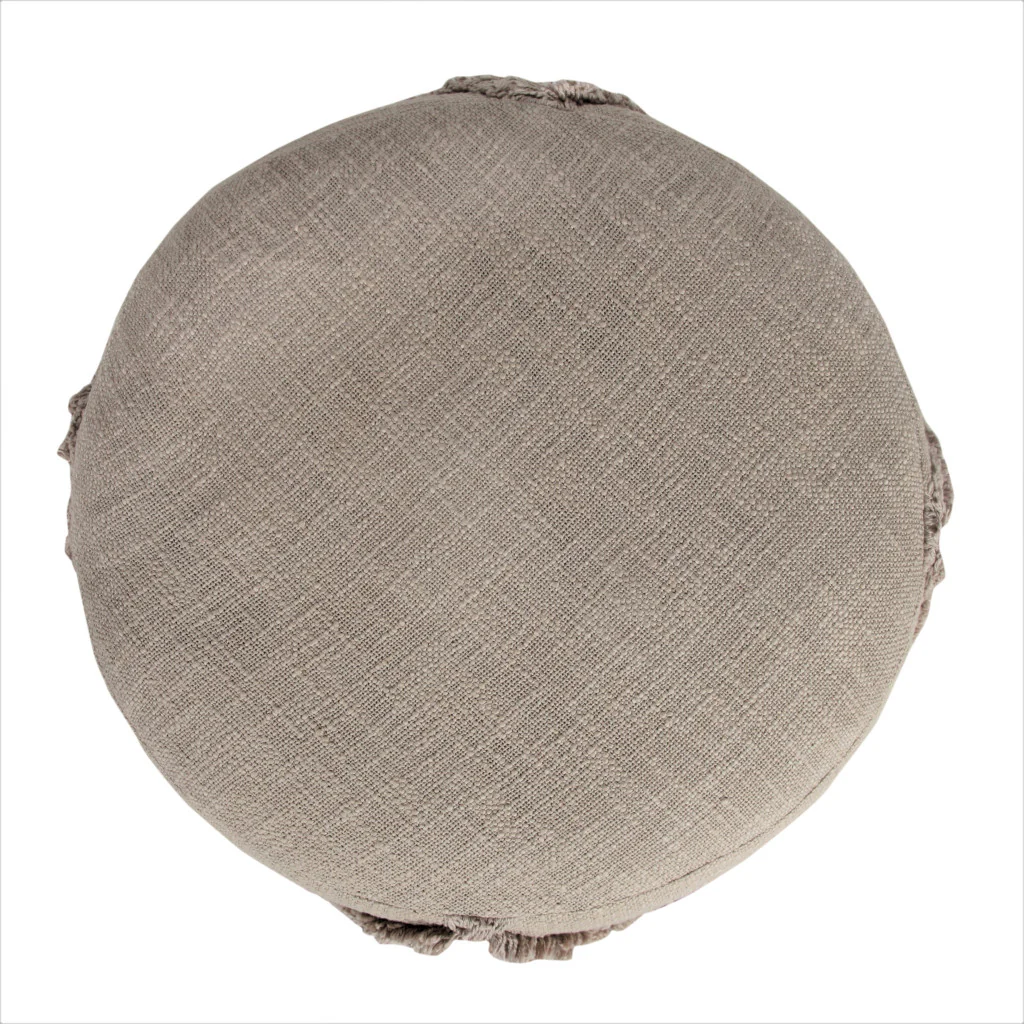 Brown 100% Cotton Ottoman By Homeroots - Image 2