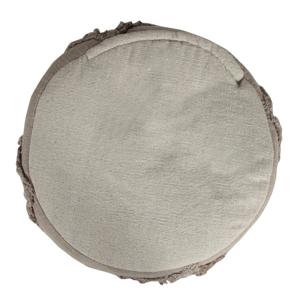Brown 100% Cotton Ottoman By Homeroots - Image 5