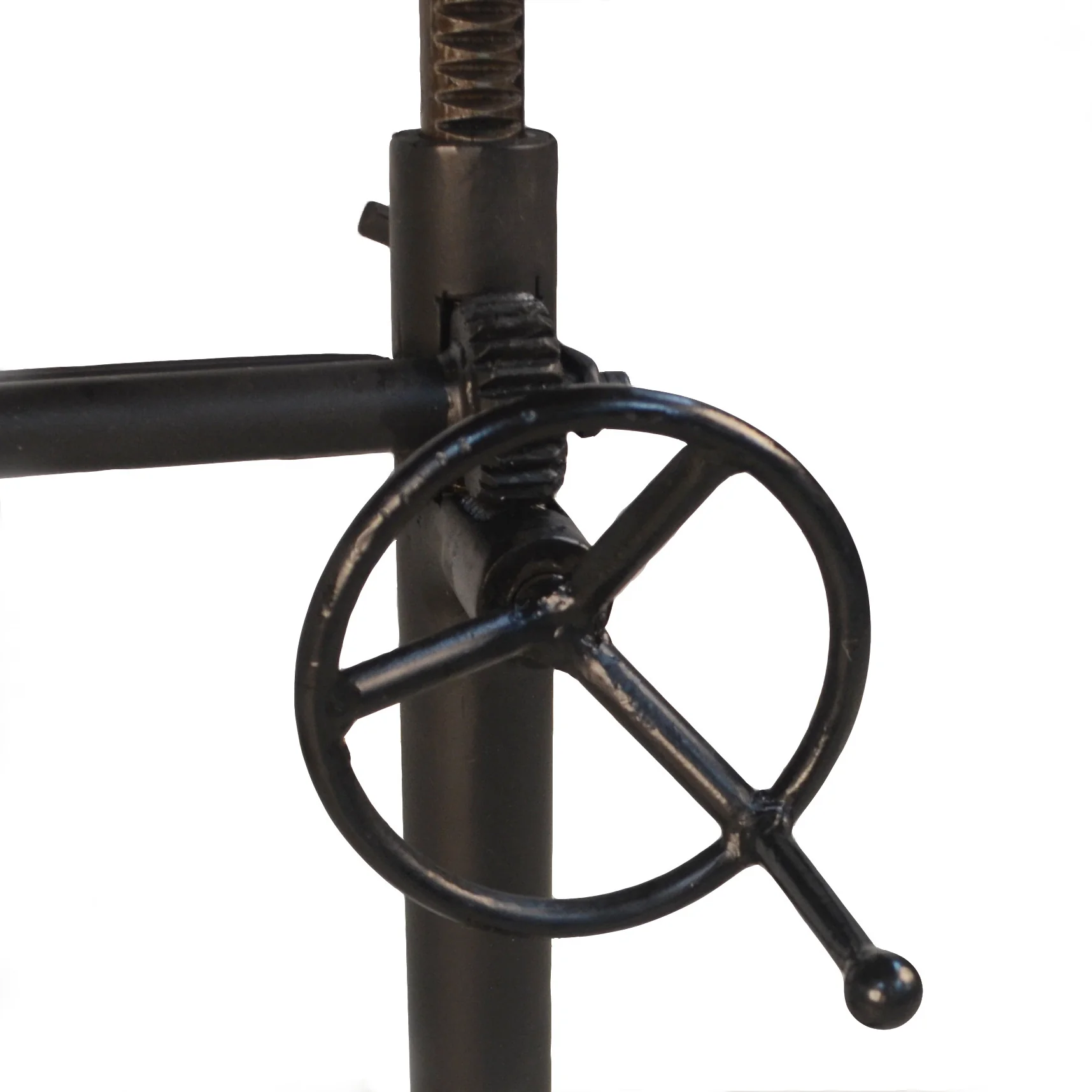 Brown And Black Solid Wood And Iron Trestle Base Dining Table By Homeroots - Image 8