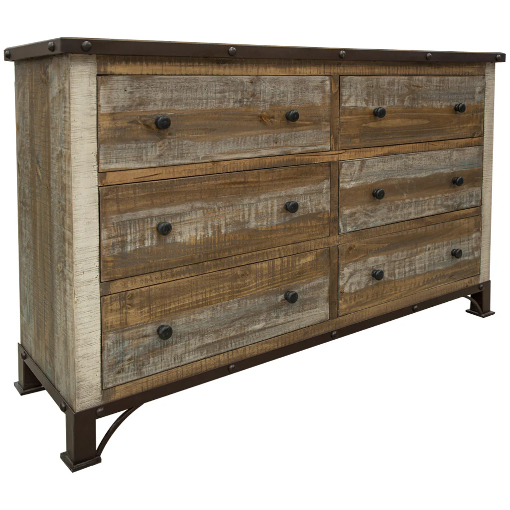 Brown and Black Solid Wood Seven Drawer Triple Dresser By Homeroots - Image 6