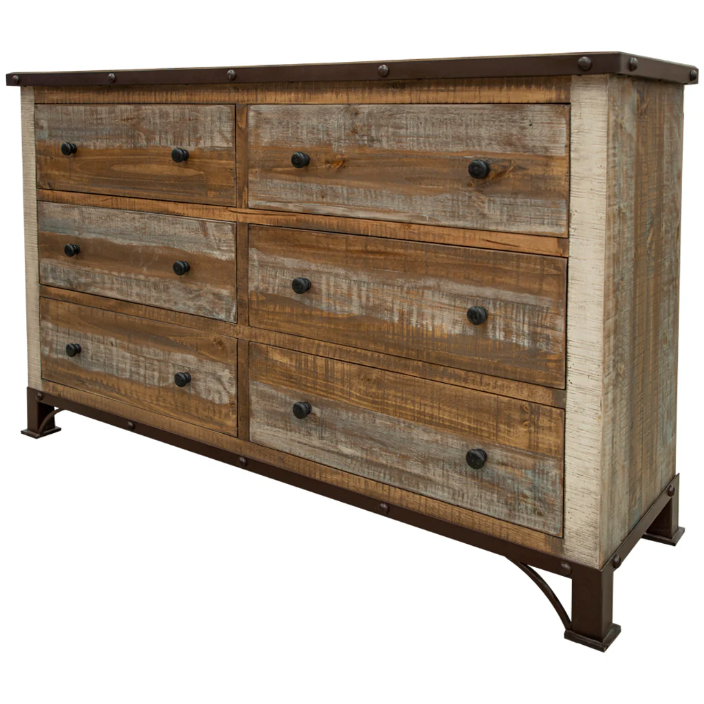 Brown and Black Solid Wood Seven Drawer Triple Dresser By Homeroots - Image 7