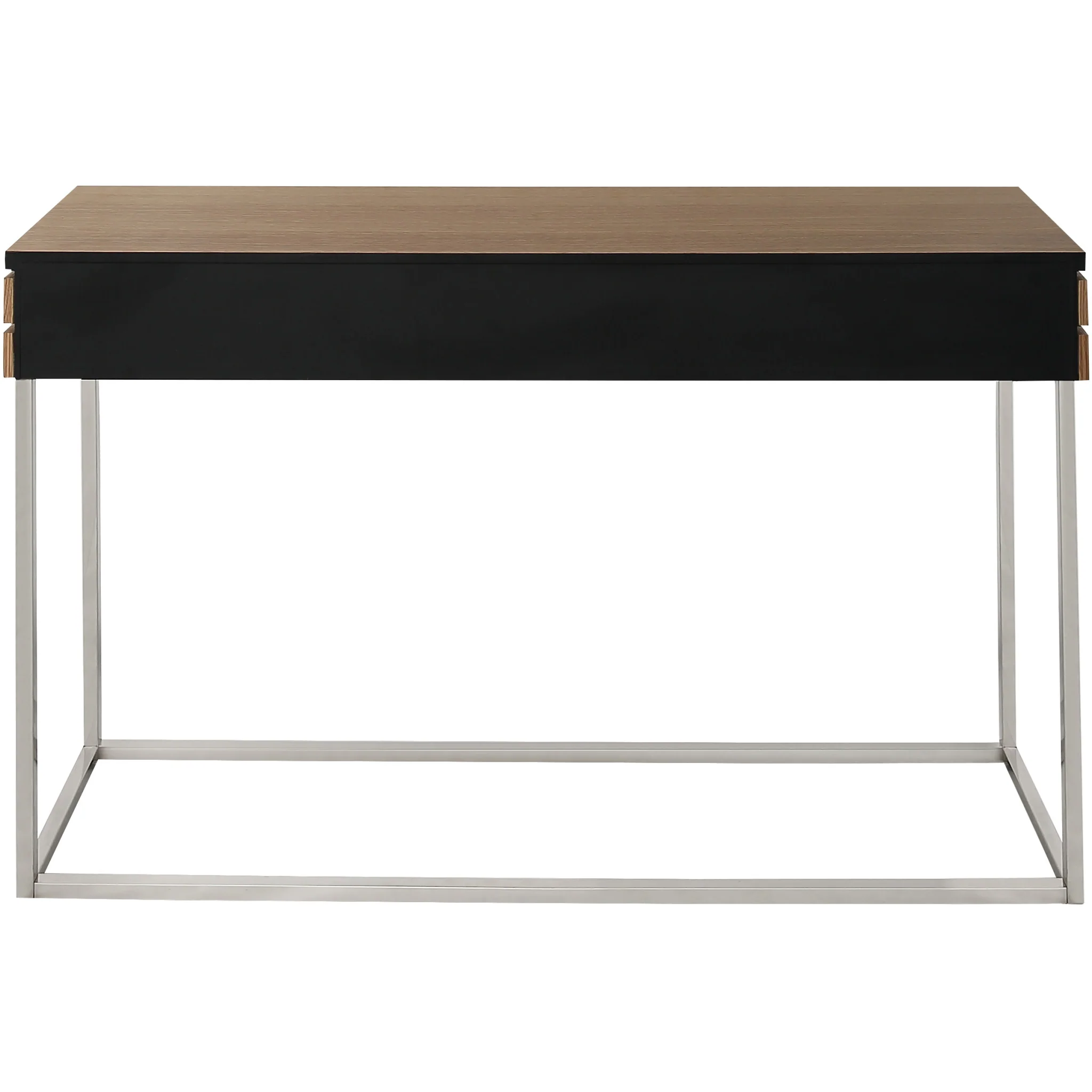 Brown and Silver Frame Console Table And Drawers By Homeroots - Image 5