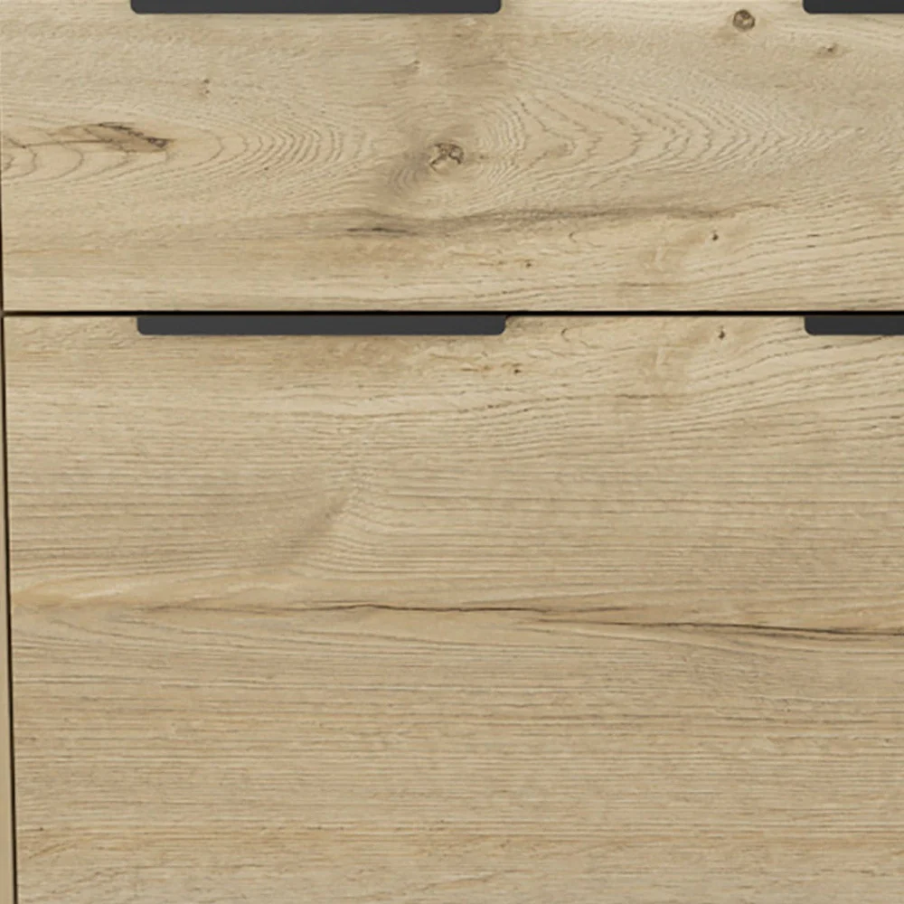 Brown and White Four Drawer Standard Chest By Homeroots - Image 9