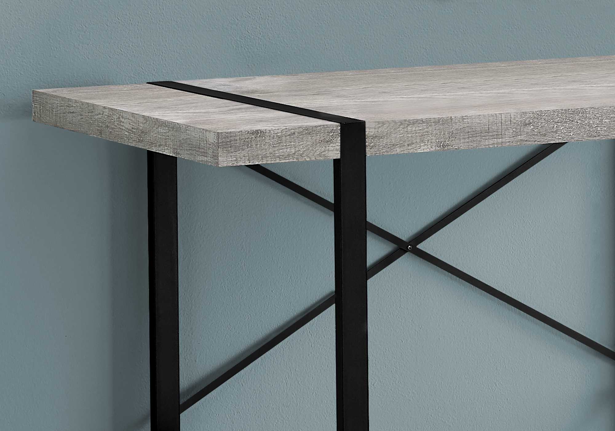 Brown Black Reclaimed Wood Metal Computer Desk By Homeroots - Image 6