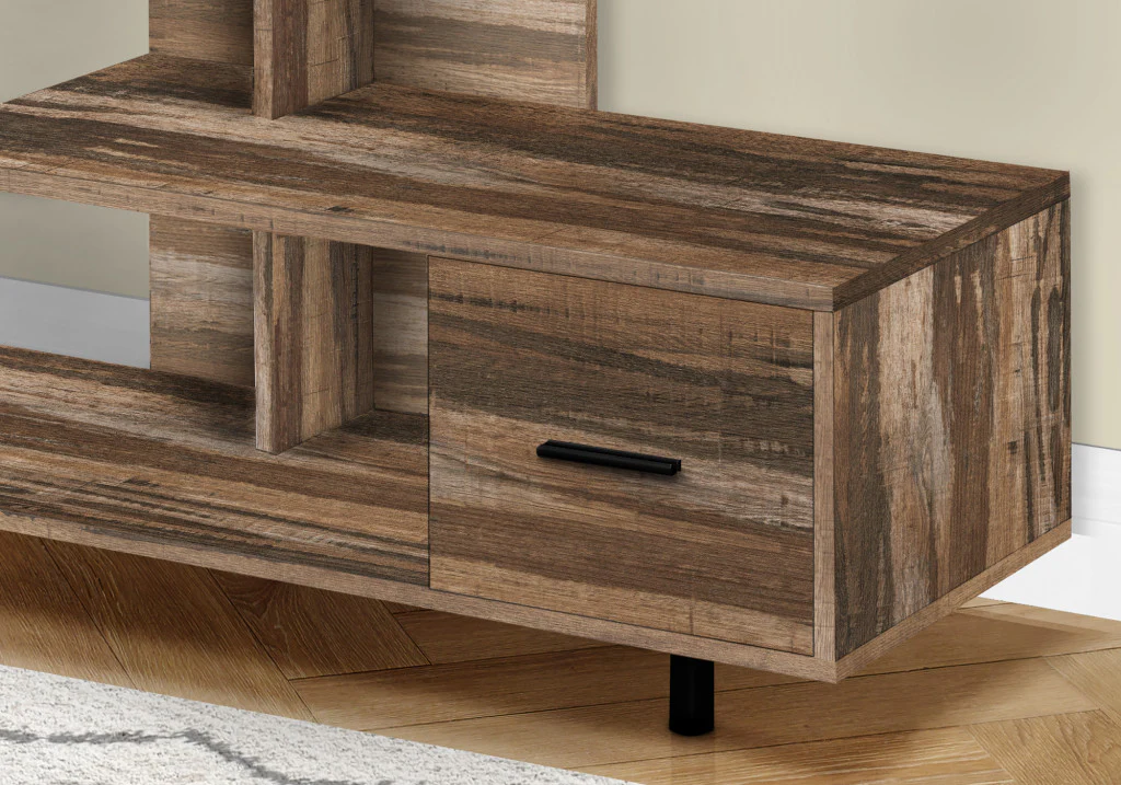Brown Cabinet Enclosed Storage TV Stand By Homeroots - Image 3