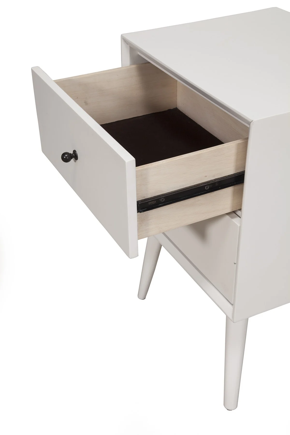 Brown Century Modern Wood 2 Drawer Nightstand By Homeroots - Image 10