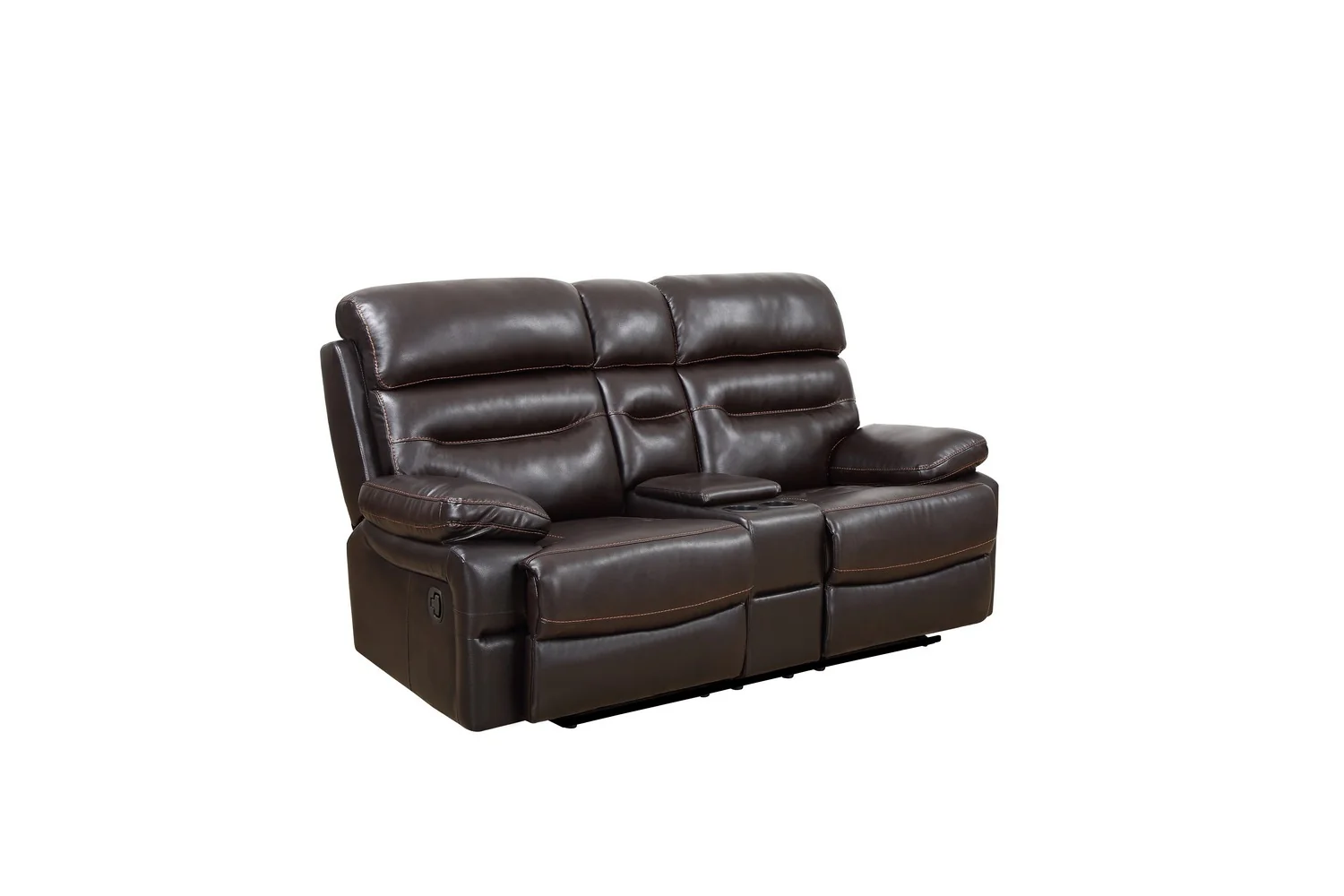 Brown Console Loveseat By Homeroots - 366322 - Image 2