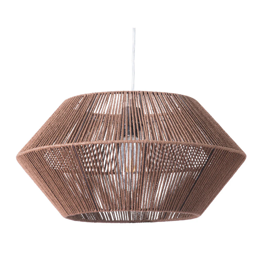 Brown Dashy Ceiling Lamp By Homeroots - Image 3