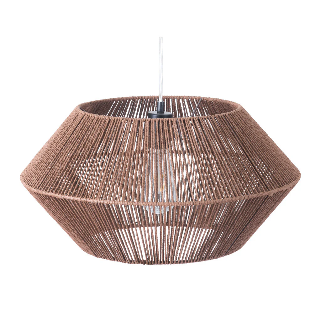 Brown Dashy Ceiling Lamp By Homeroots - Image 4