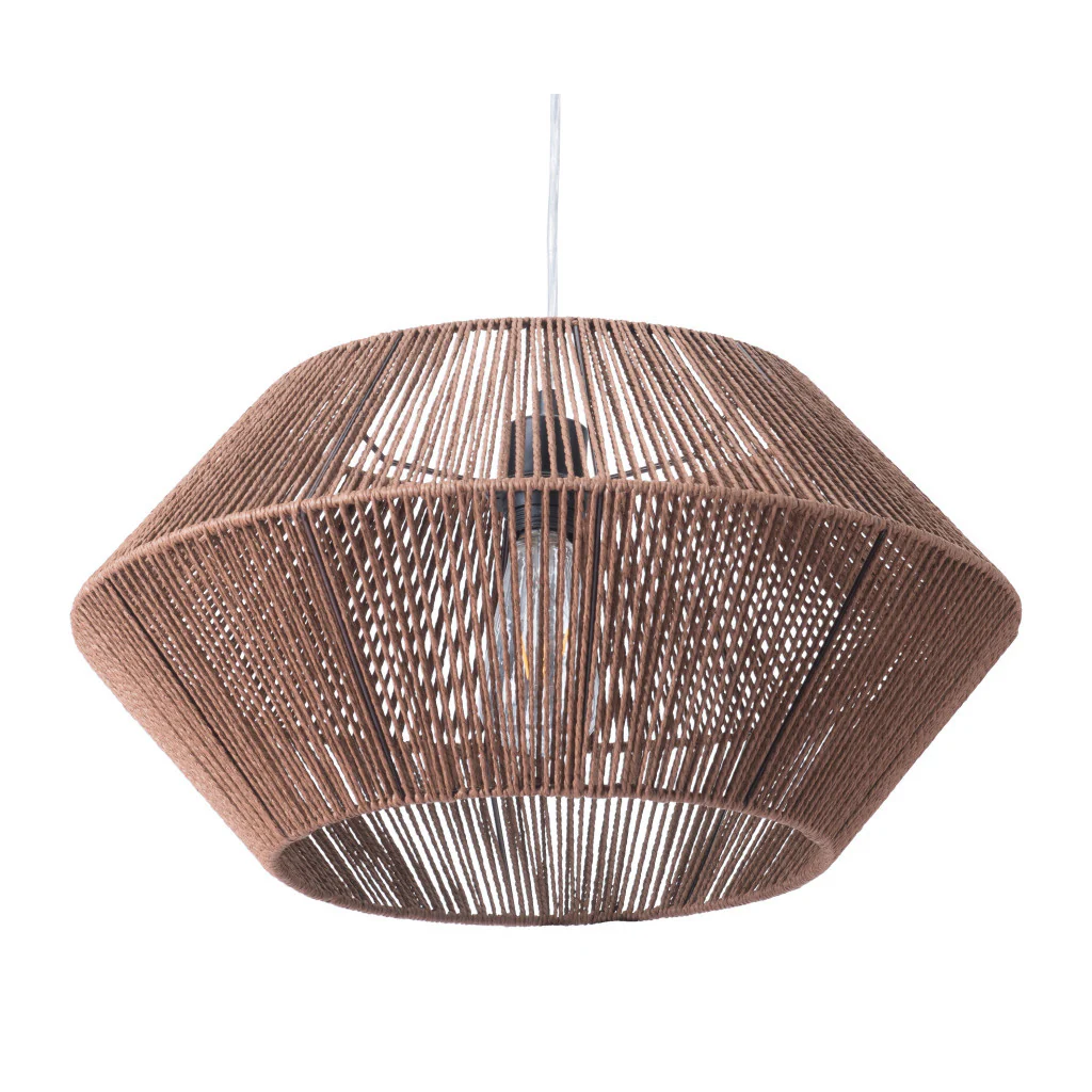 Brown Dashy Ceiling Lamp By Homeroots - Image 6