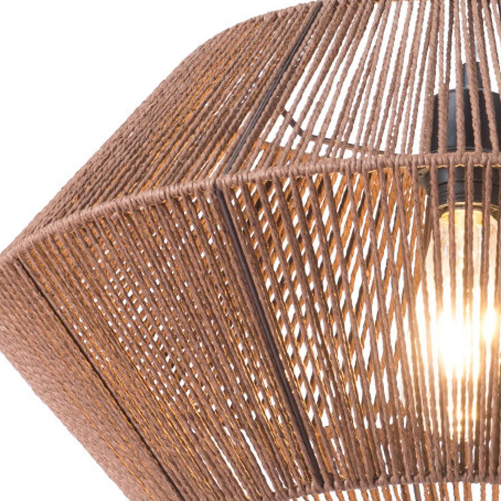 Brown Dashy Ceiling Lamp By Homeroots - Image 8